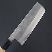Kikumori Nashiji Blue #2 Nakiri 165mm-Knife-Sakai Kikumori-Carbon Knife Co