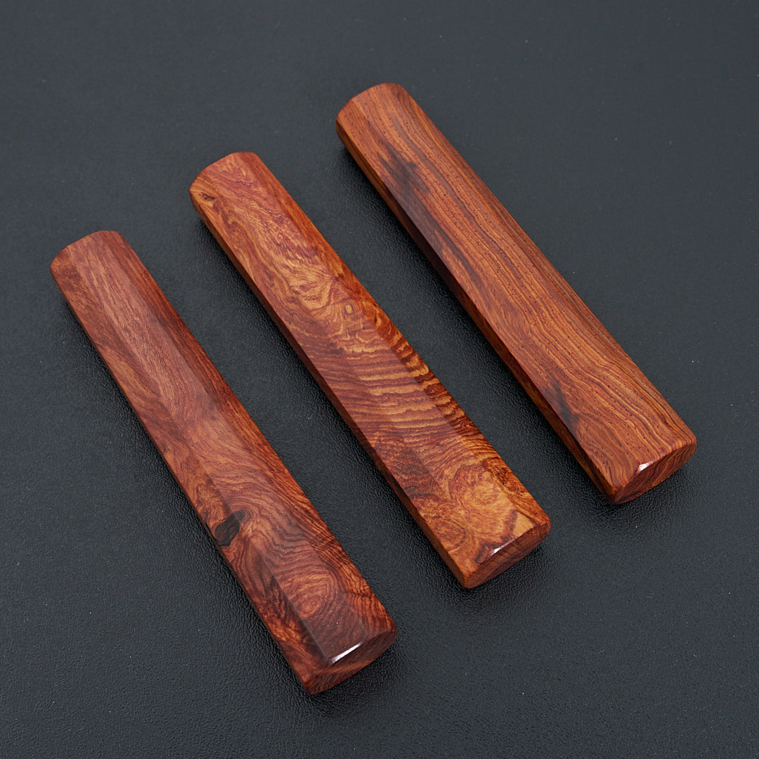 Knife Handle Figured Octagonal Mono Siamese Rosewood 145mm-Carbon Knife Co-Carbon Knife Co
