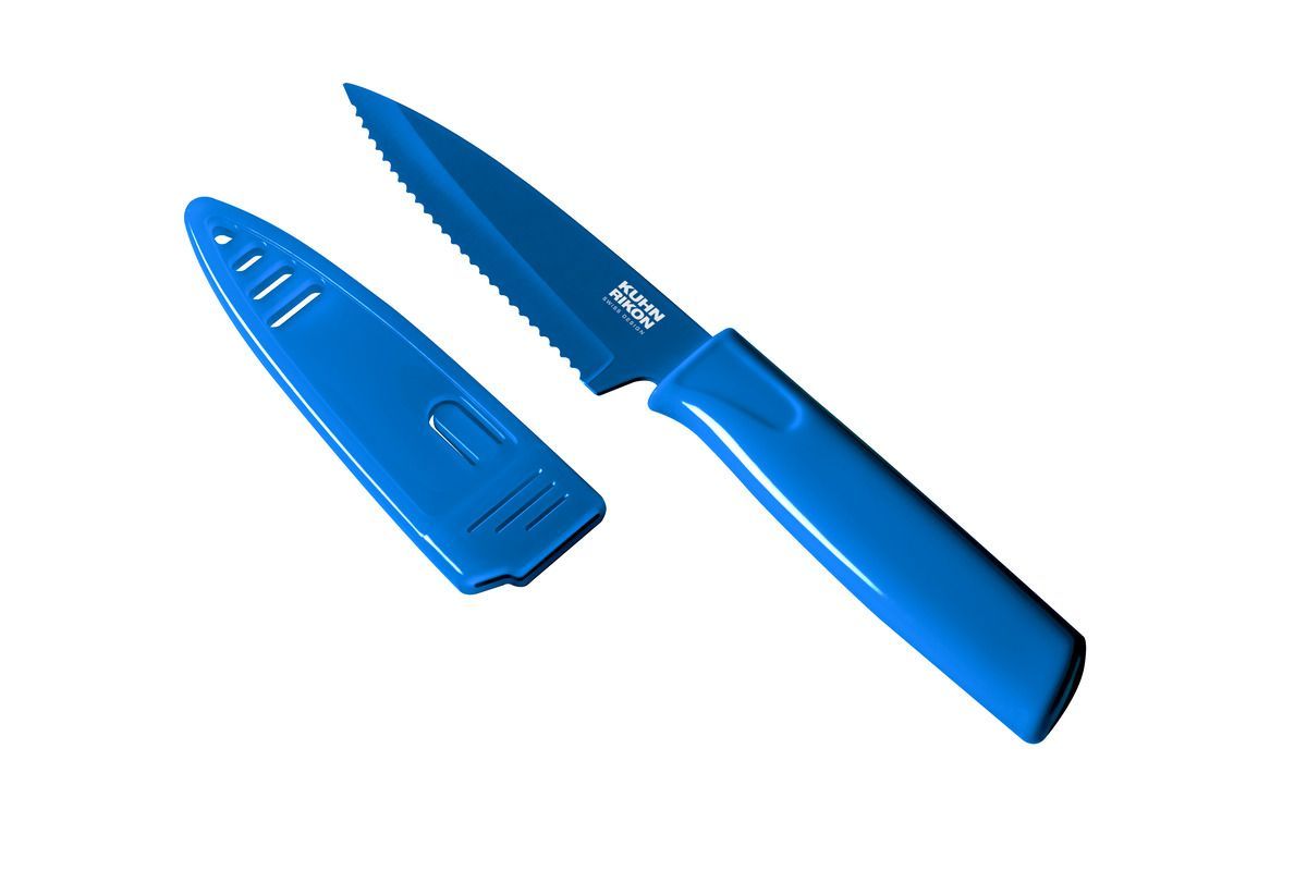 Kuhn Rikon Serrated Paring Knife Blue