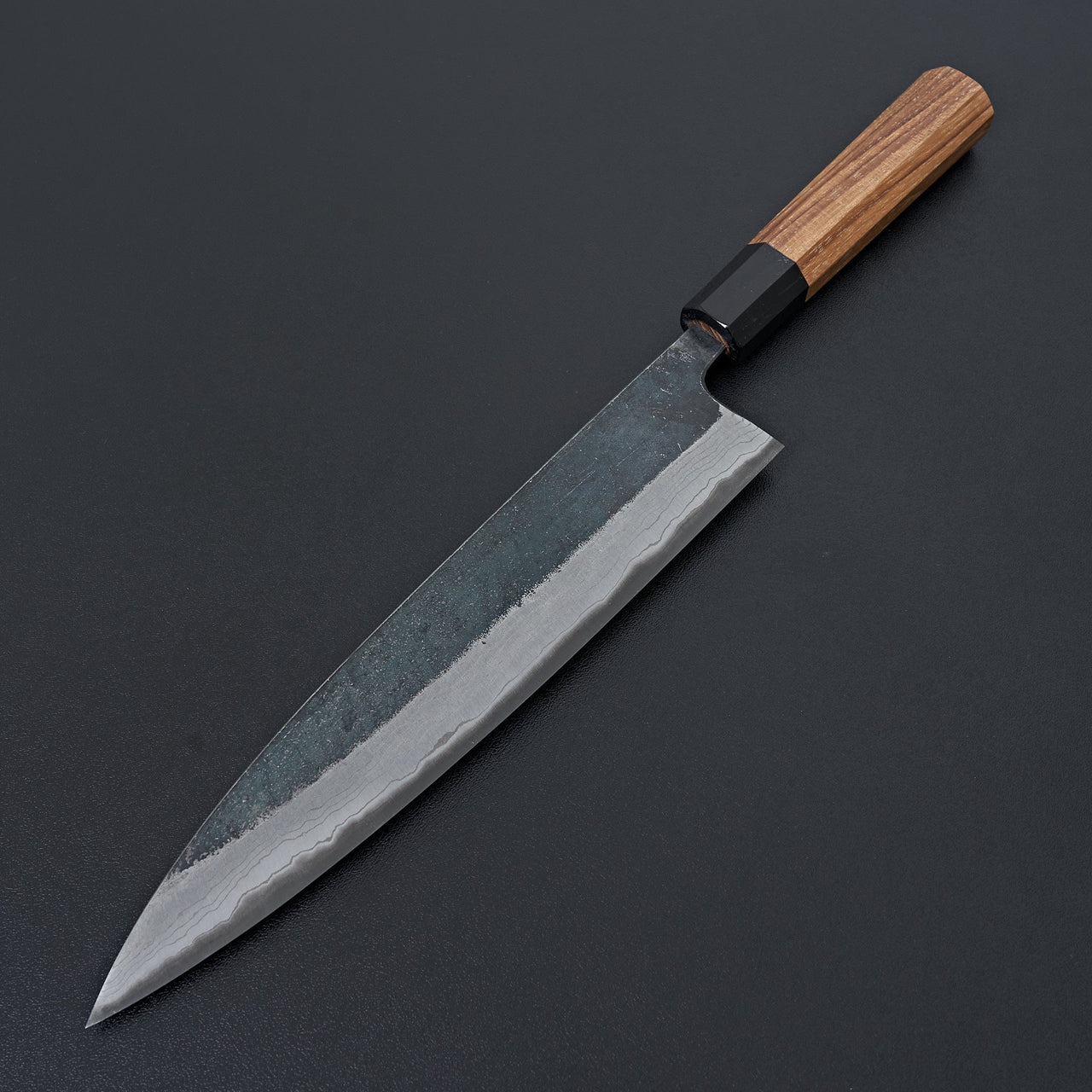 Kumokage Blue #2 Kurouchi Damascus Gyuto 240mm-Knife-Hatsukokoro-Carbon Knife Co