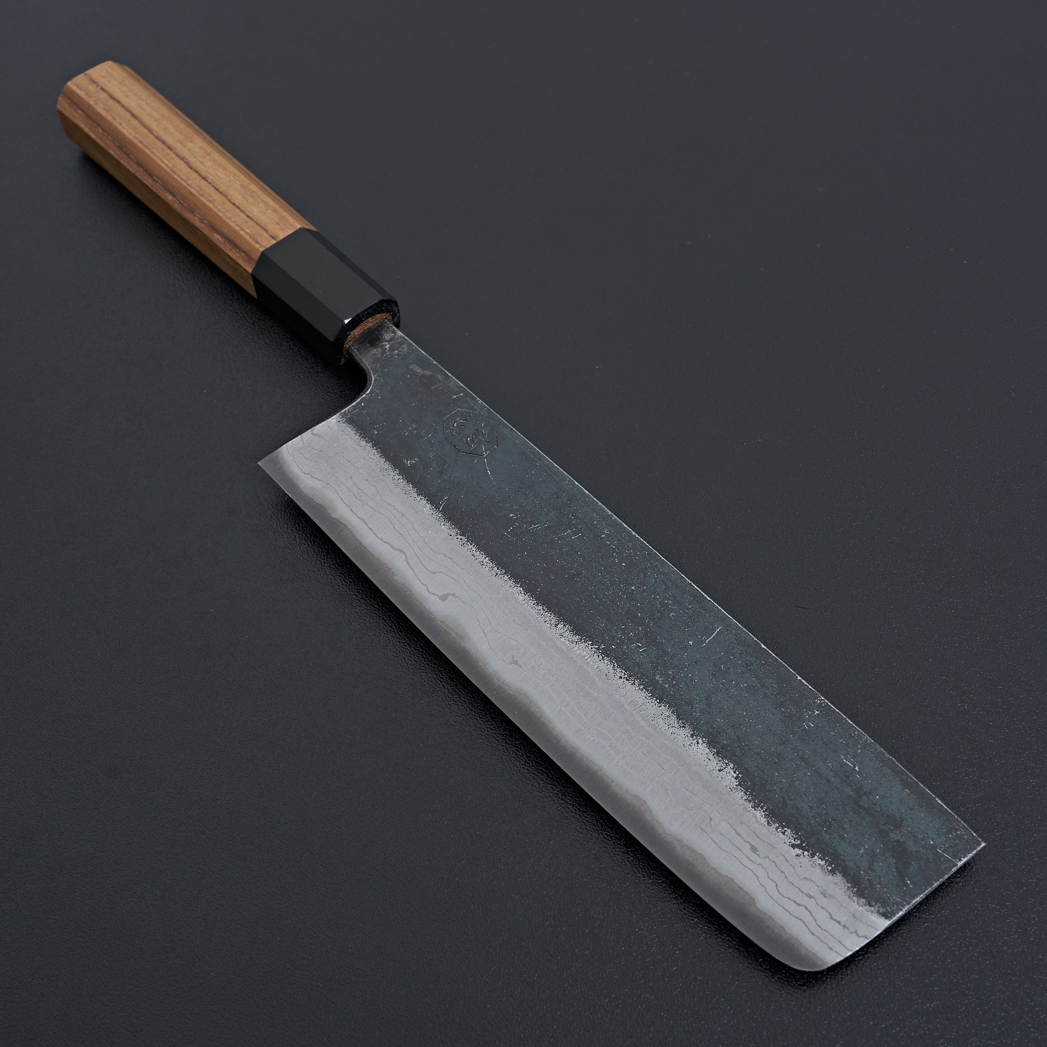 ダイナー Naokiri Mazaki Shirogami Nashiji Kurouchi Nakiri 165mm – Knifewear