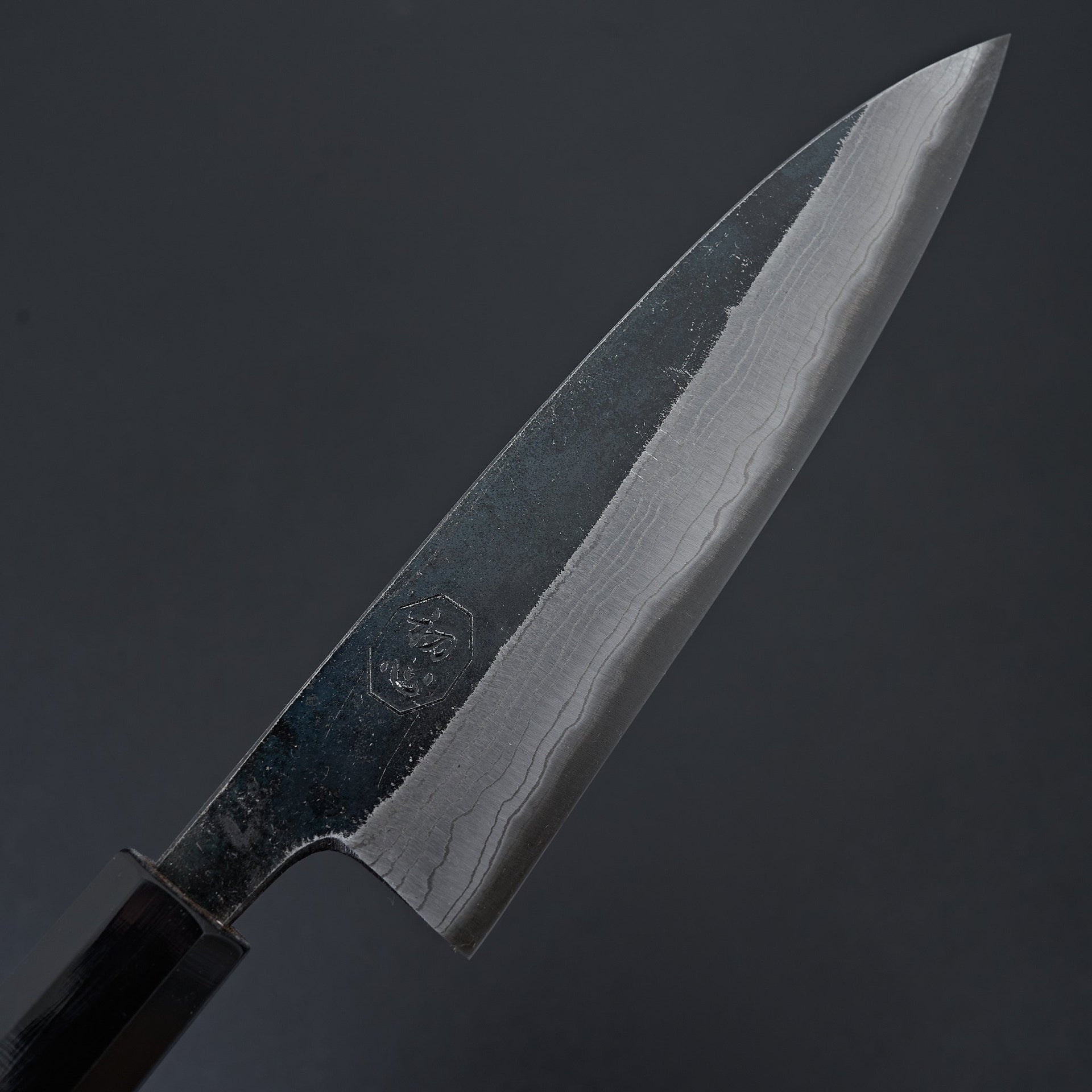 Kumokage Blue #2 Kurouchi Damascus Petty 150mm-Knife-Hatsukokoro-Carbon Knife Co