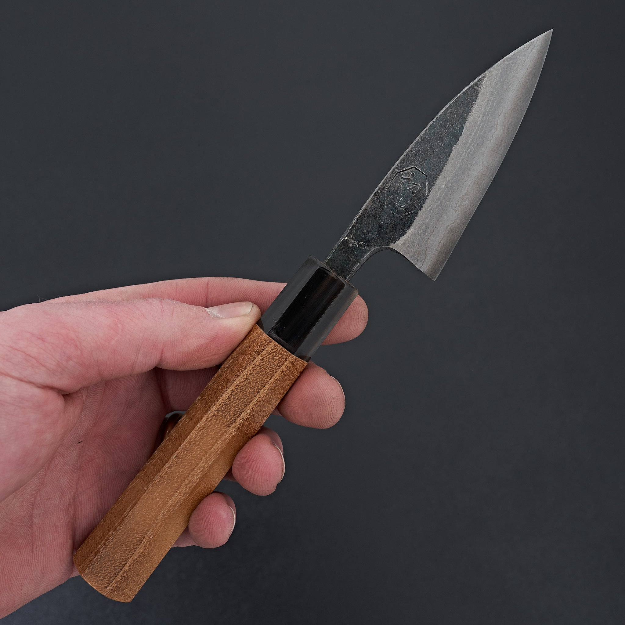 Kumokage Blue #2 Kurouchi Damascus Petty 80mm