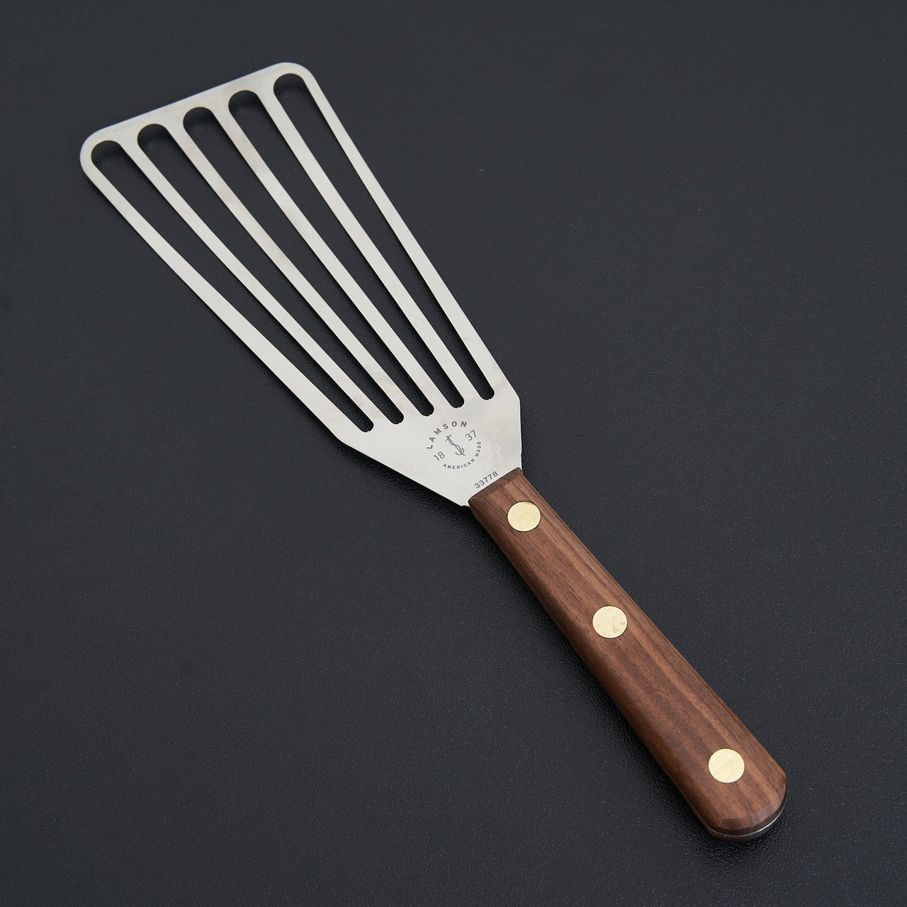 Lamson Left Handed Fish Spatula Walnut-Accessories-LamsonSharp-Carbon Knife Co