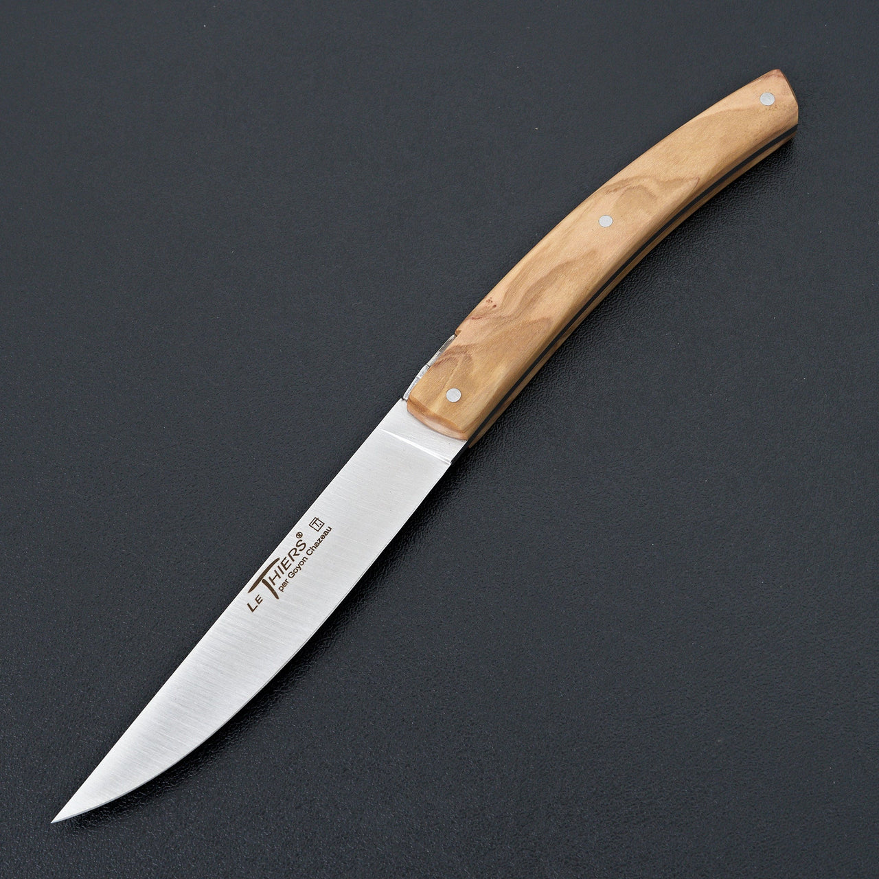 Le Theirs Pirou Olive Wood 6 Piece Table Knife Set-Knife-K Sabatier-Carbon Knife Co