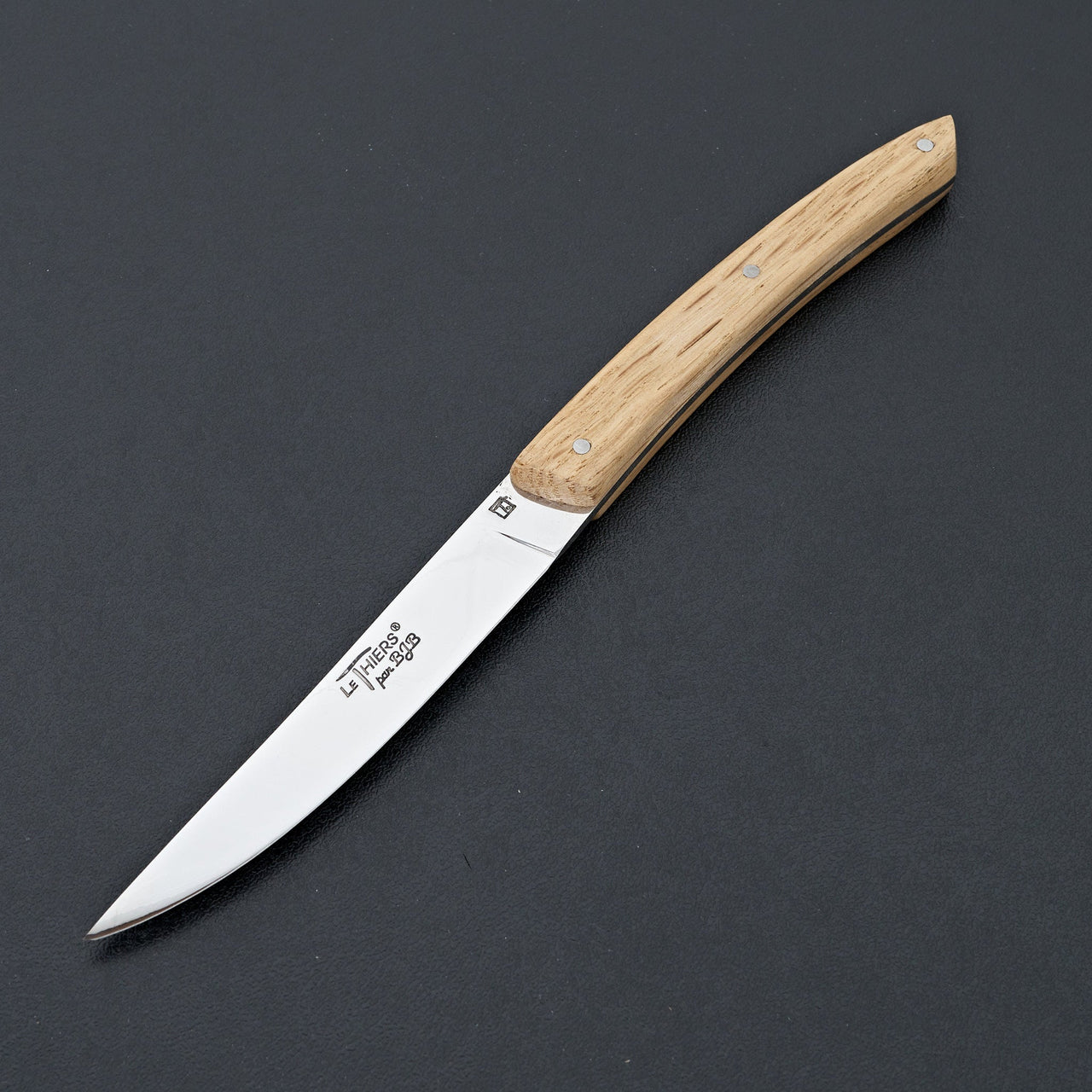 Le Thiers Oak Wood 6 Piece Table Knife-Knife-K Sabatier-Carbon Knife Co