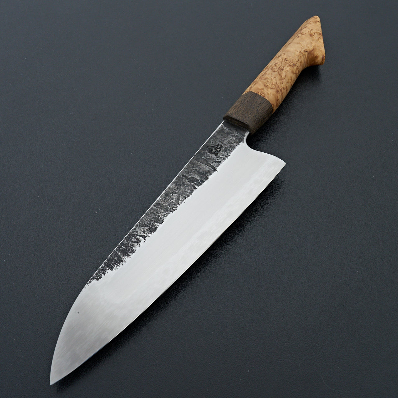 Lew Griffin S-Grind Curly Birch Gyuto 209mm-Knife-Lew Griffin-Carbon Knife Co