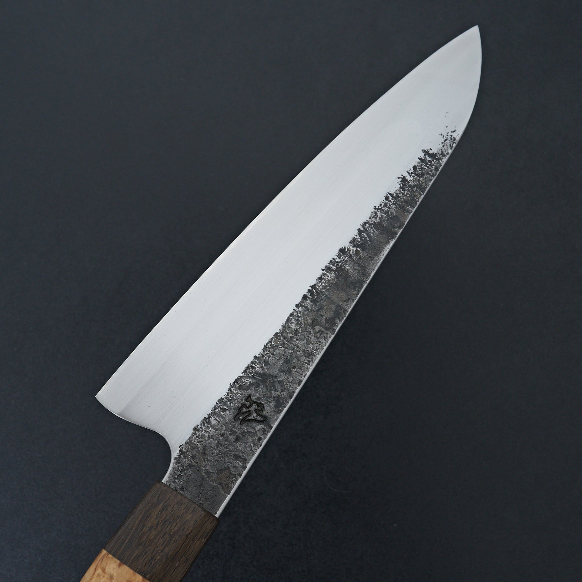 Lew Griffin S-Grind Curly Birch Gyuto 225mm-Knife-Lew Griffin-Carbon Knife Co