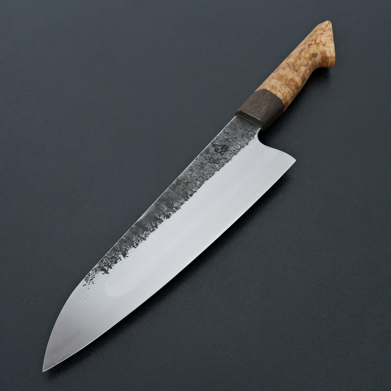 Lew Griffin S-Grind Curly Birch Gyuto 225mm-Knife-Lew Griffin-Carbon Knife Co