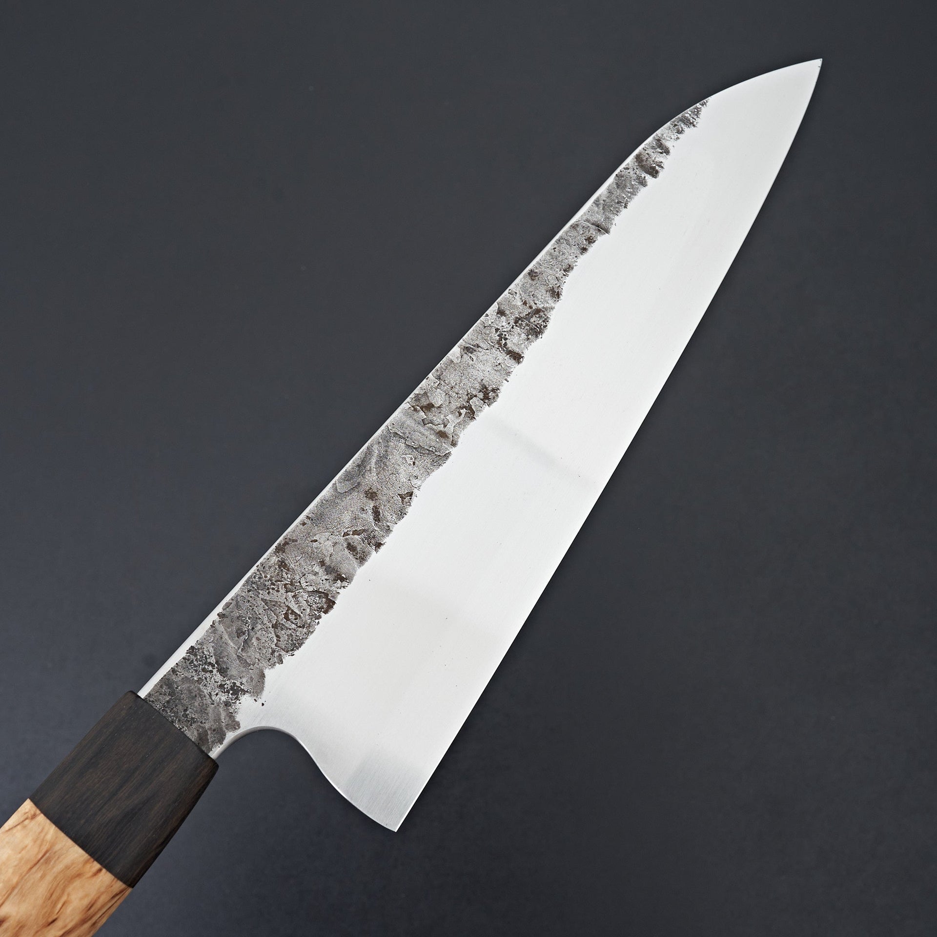 Lew Griffin S-Grind Curly Birchwood Gyuto 235mm-Knife-Lew Griffin-Carbon Knife Co