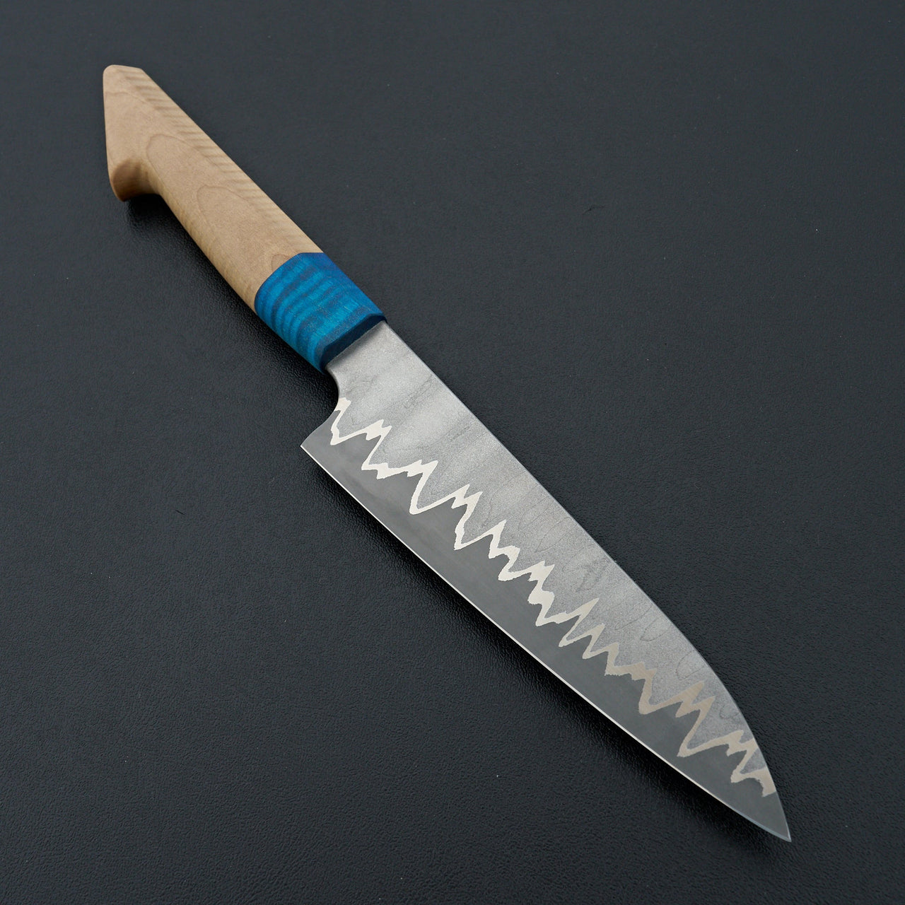 Lew Griffin S-Grind San Mai AEB-L Blue Linden Petty 152mm-Knife-Lew Griffin-Carbon Knife Co