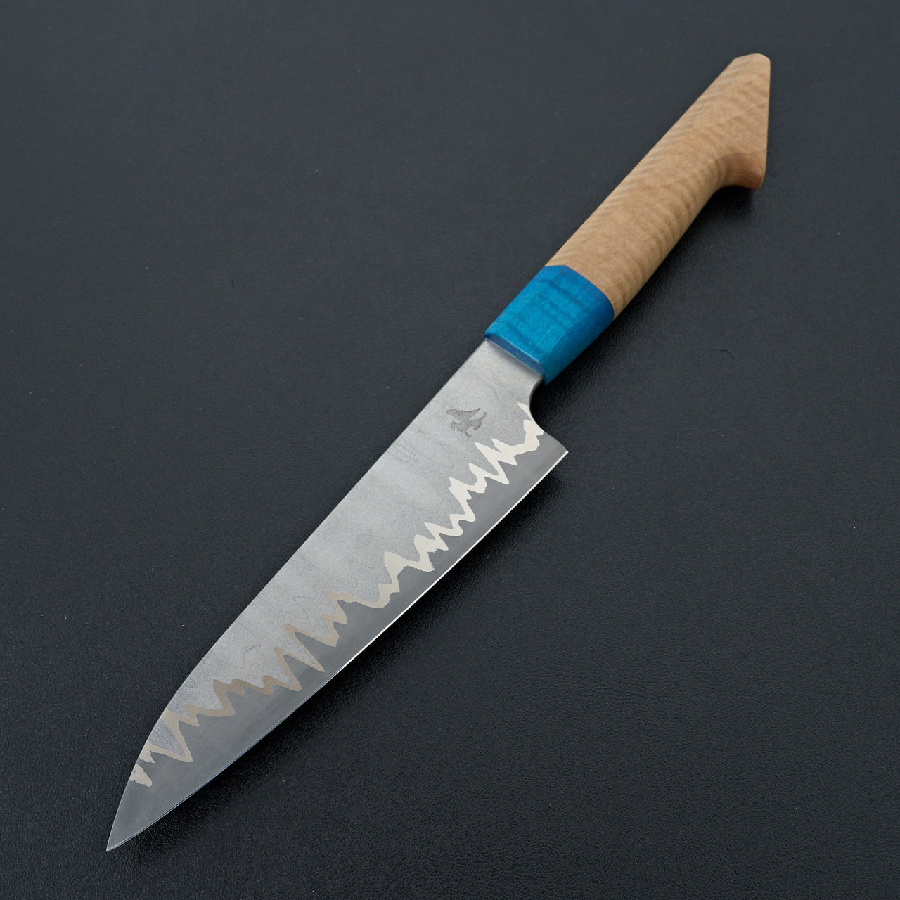 Lew Griffin S-Grind San Mai AEB-L Blue Linden Petty 152mm-Knife-Lew Griffin-Carbon Knife Co