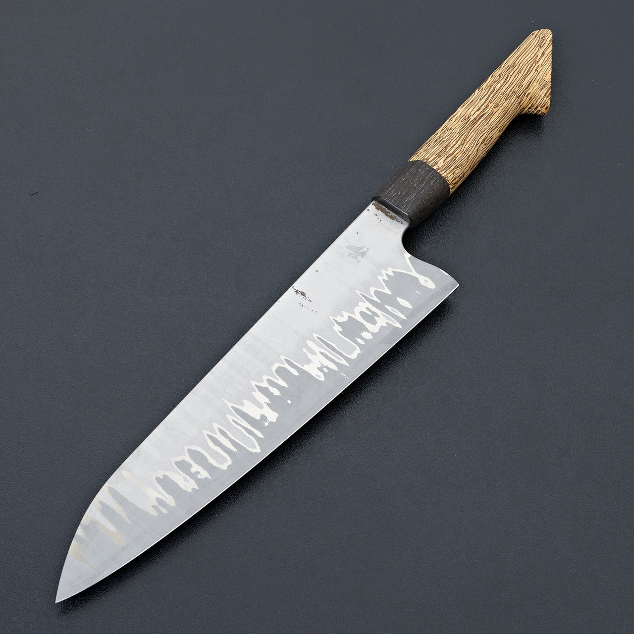Lew Griffin S-Grind San Mai AEB-L Holm Oak Gyuto 236mm-Knife-Lew Griffin-Carbon Knife Co