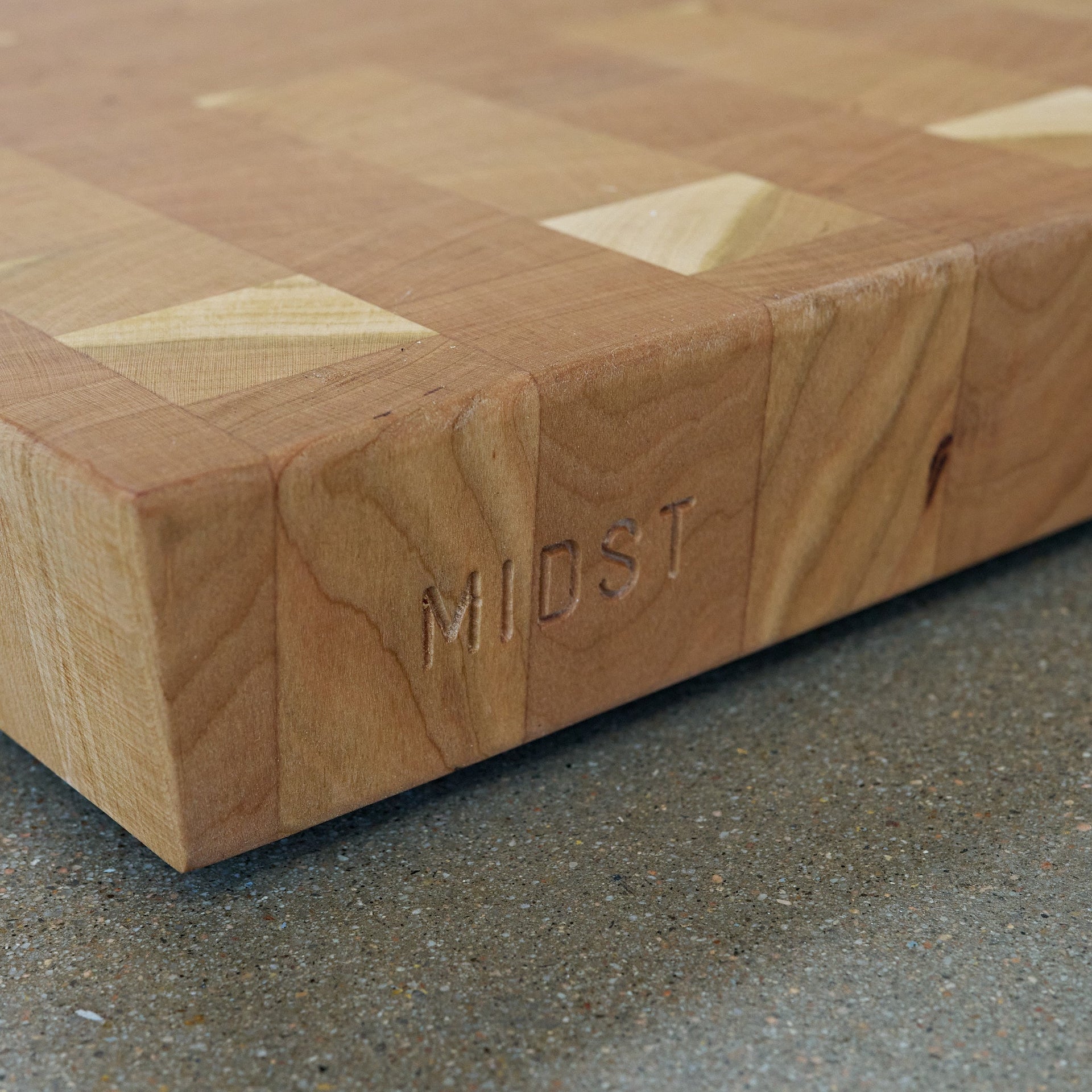 MIDST End Grain Cherry Cutting Board 13x17-Knife Accessories-Kent Townsend-Carbon Knife Co