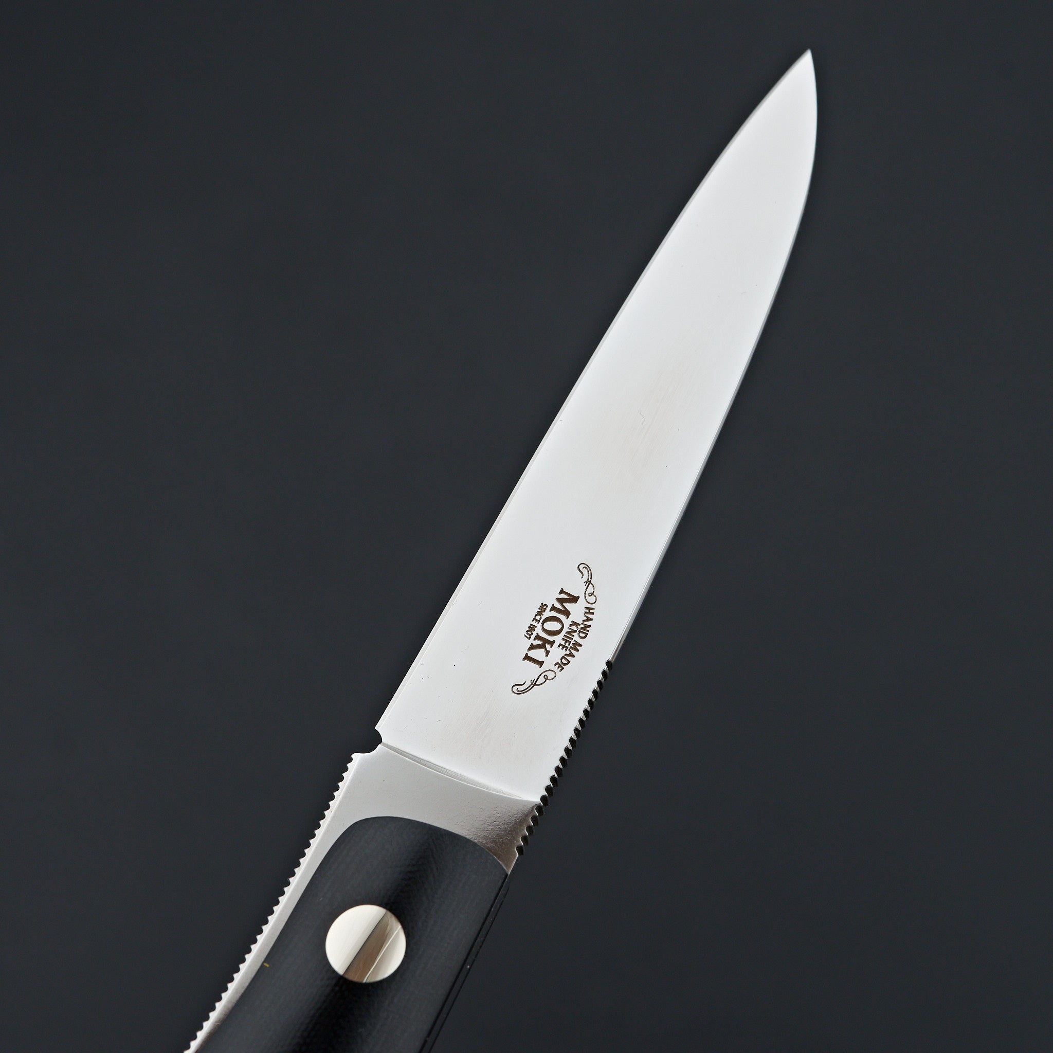 MOKI Banff Fixed Blade Linen Micarta Handle (Long)