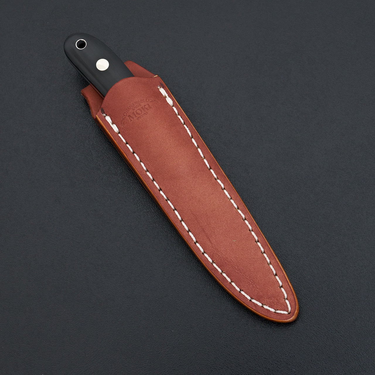 MOKI Banff Fixed Blade Linen Micarta Handle (Medium)-Knife-Carbon Knife Co-Carbon Knife Co
