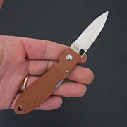 MOKI Coupe Folding Knife Grilon Handle (Cocoa Brown)-Knife-Carbon Knife Co-Carbon Knife Co