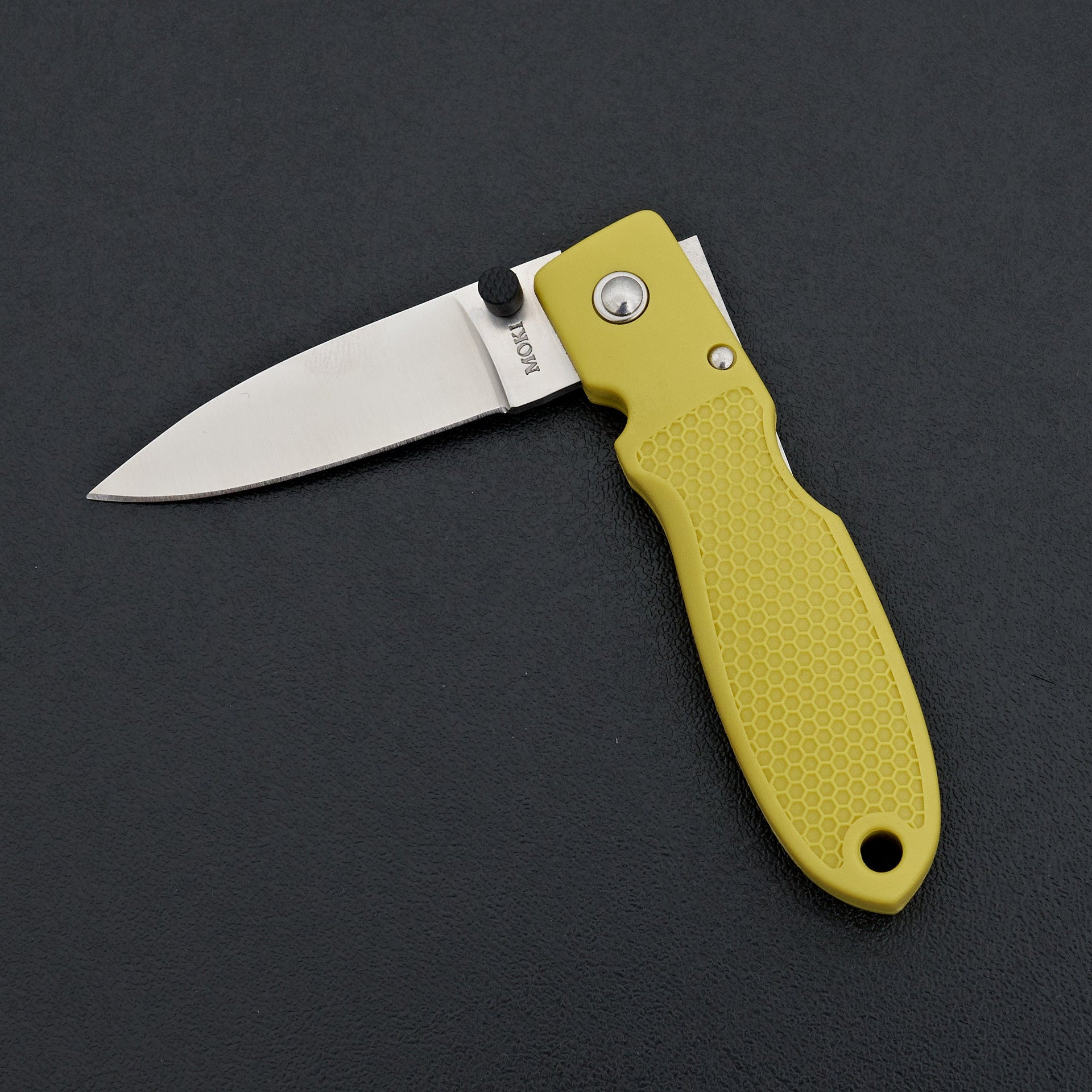 MOKI Coupe Folding Knife Grilon Handle (Mustard Yellow)-Knife-Carbon Knife Co-Carbon Knife Co