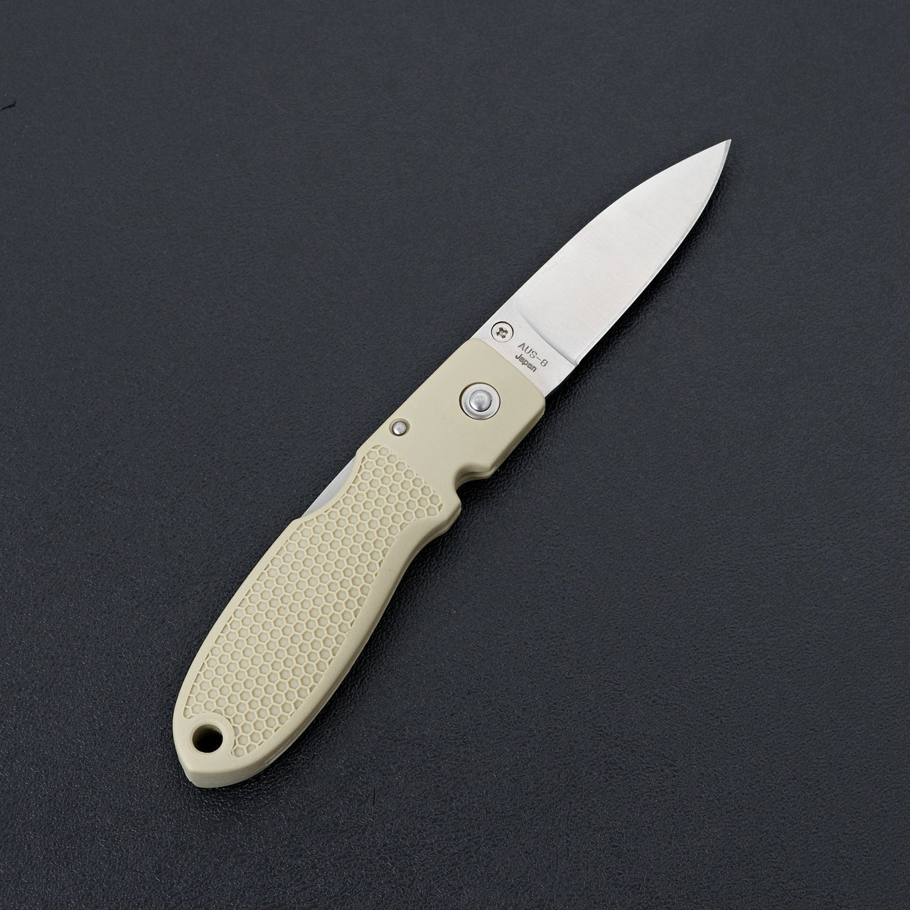 MOKI Coupe Folding Knife Grilon Handle (Sand Beige)-Knife-Carbon Knife Co-Carbon Knife Co