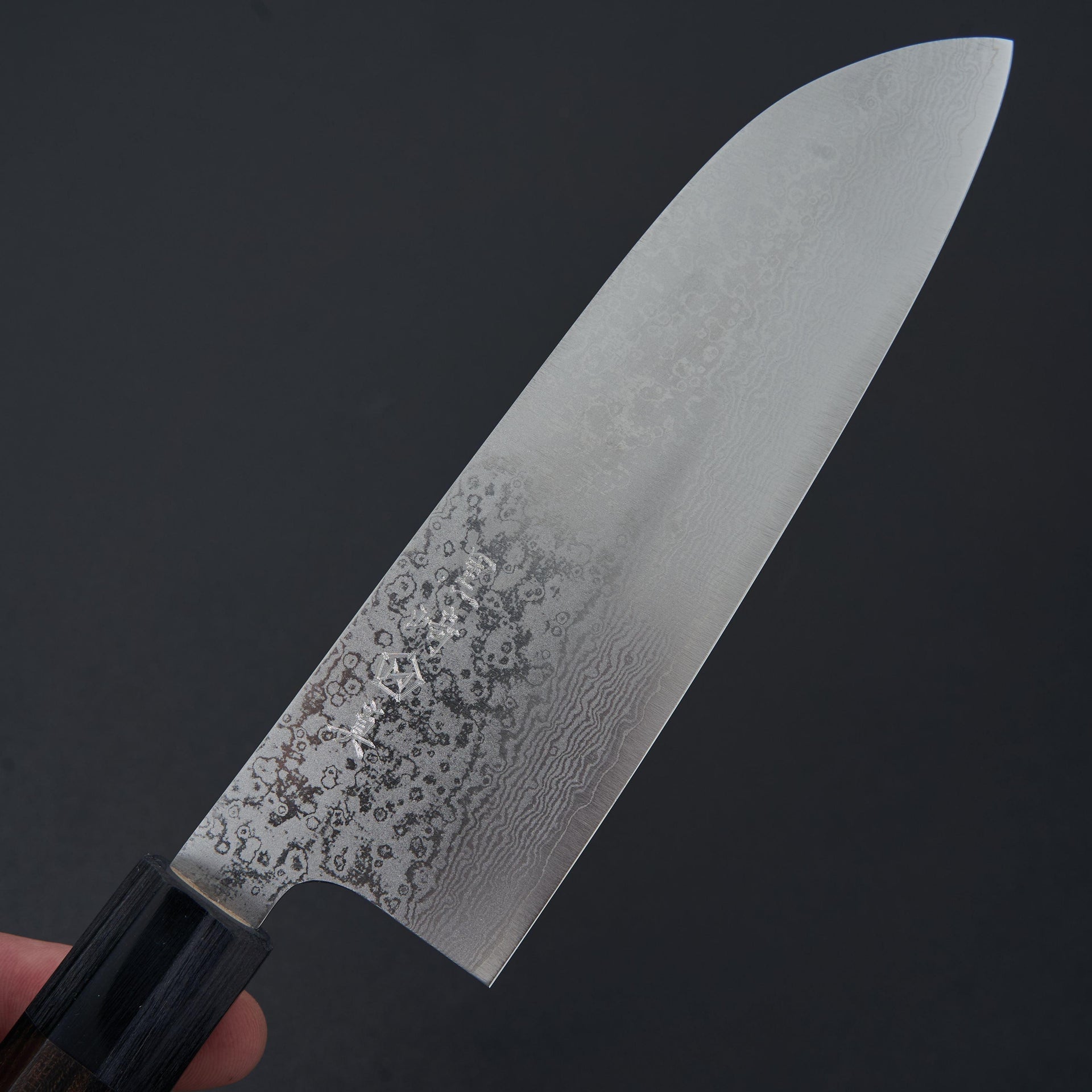 Makoto Kurosaki VG-10 Damascus Santoku 165mm-Knife-Makoto-Carbon Knife Co