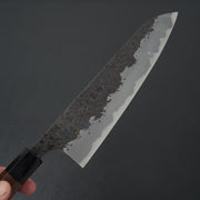 Manaka Hamono Kisuke Blue #1 Kurouchi Tsuchime Gyuto 240mm-Knife-Manaka Hamono-Carbon Knife Co