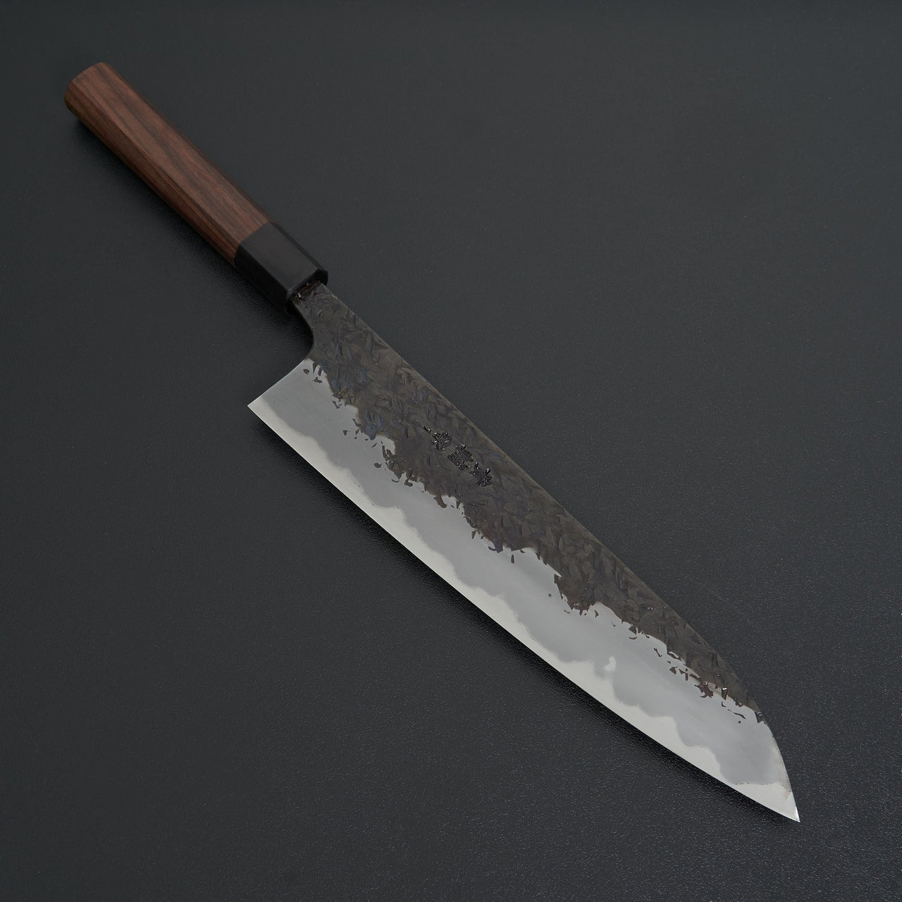 Manaka Hamono Kisuke Blue #1 Kurouchi Tsuchime Gyuto 240mm-Knife-Manaka Hamono-Carbon Knife Co