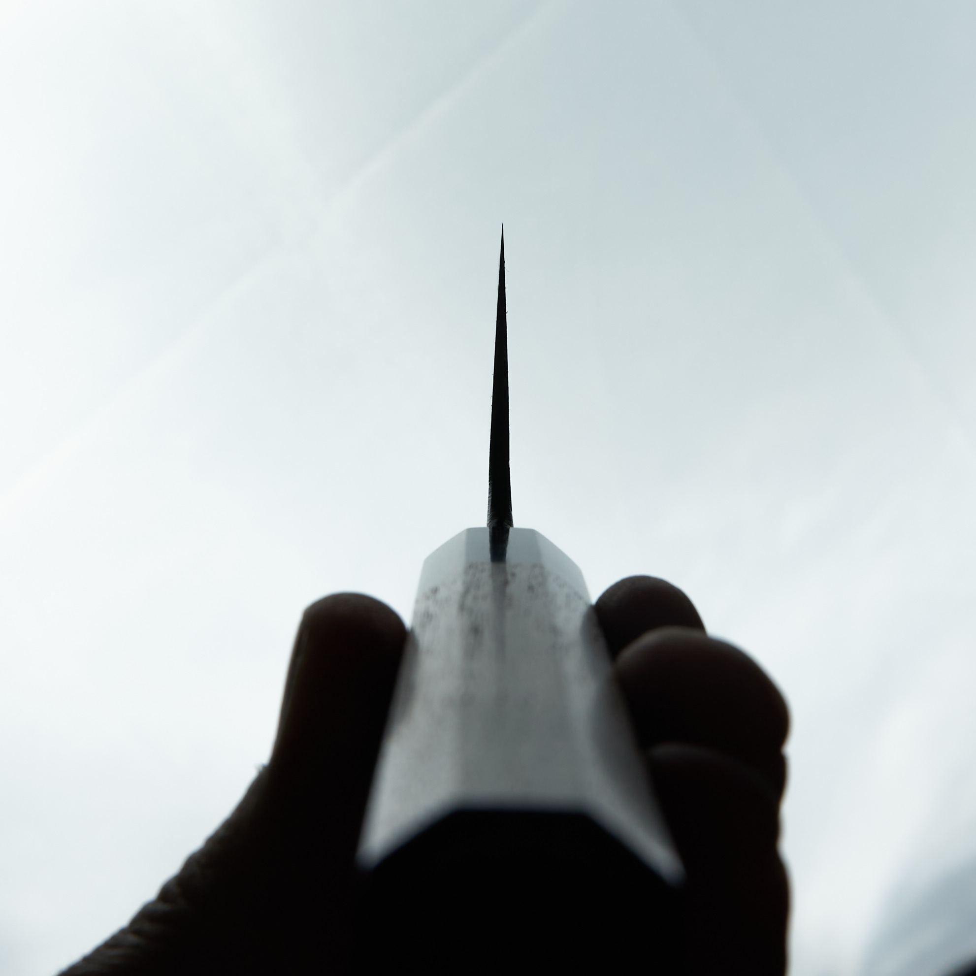 Manaka Hamono Kisuke Blue #2 Kurouchi Tsuchime Bunka 165mm