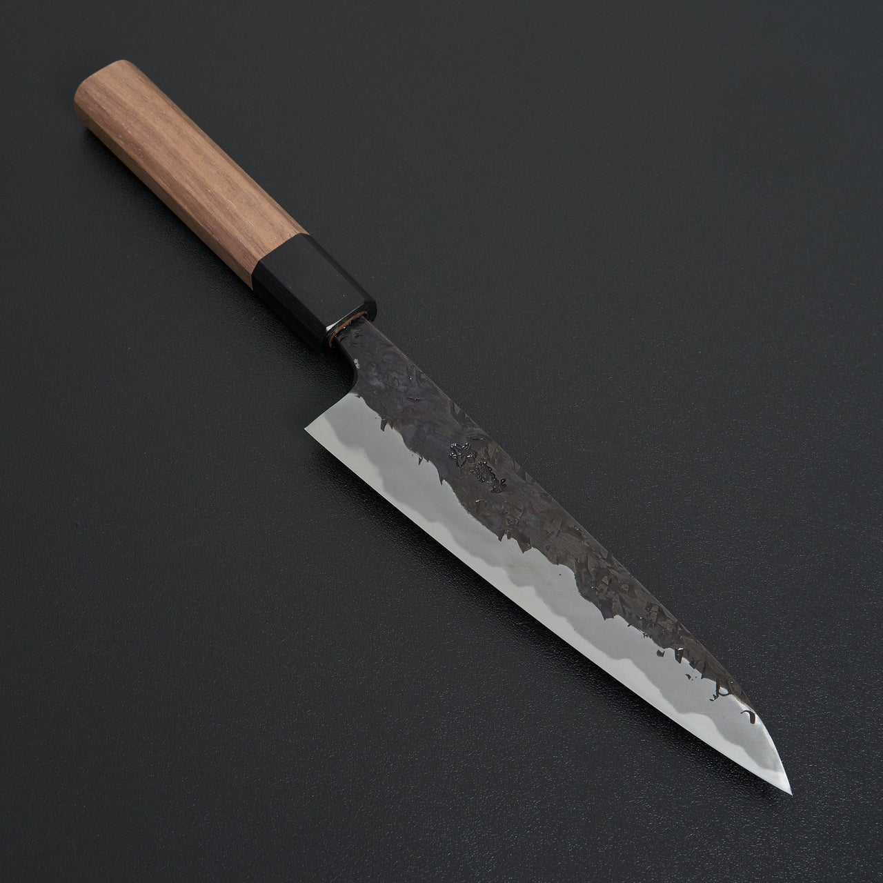 Manaka Hamono Kisuke Blue #2 Kurouchi Tsuchime Petty 150mm-Knife-Manaka Hamono-Carbon Knife Co