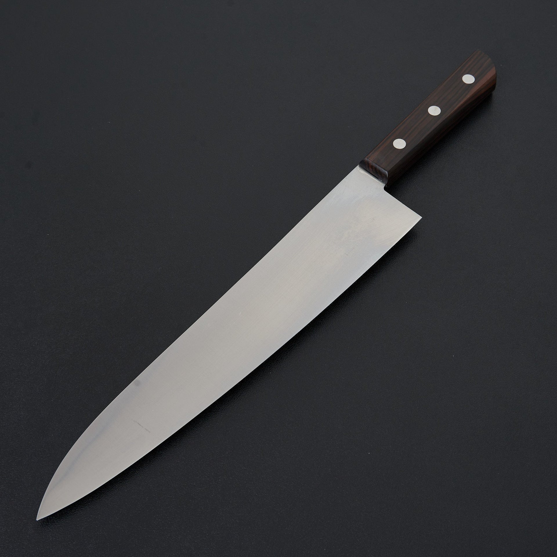 Masakane Vintage SK Gyuto 270mm Ebony Handle (No Bolster)-Knife-Hitohira-Carbon Knife Co