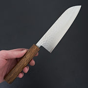 Masutani VG1 Tsuchime Oak Santoku 165mm-Knife-Masutani-Carbon Knife Co