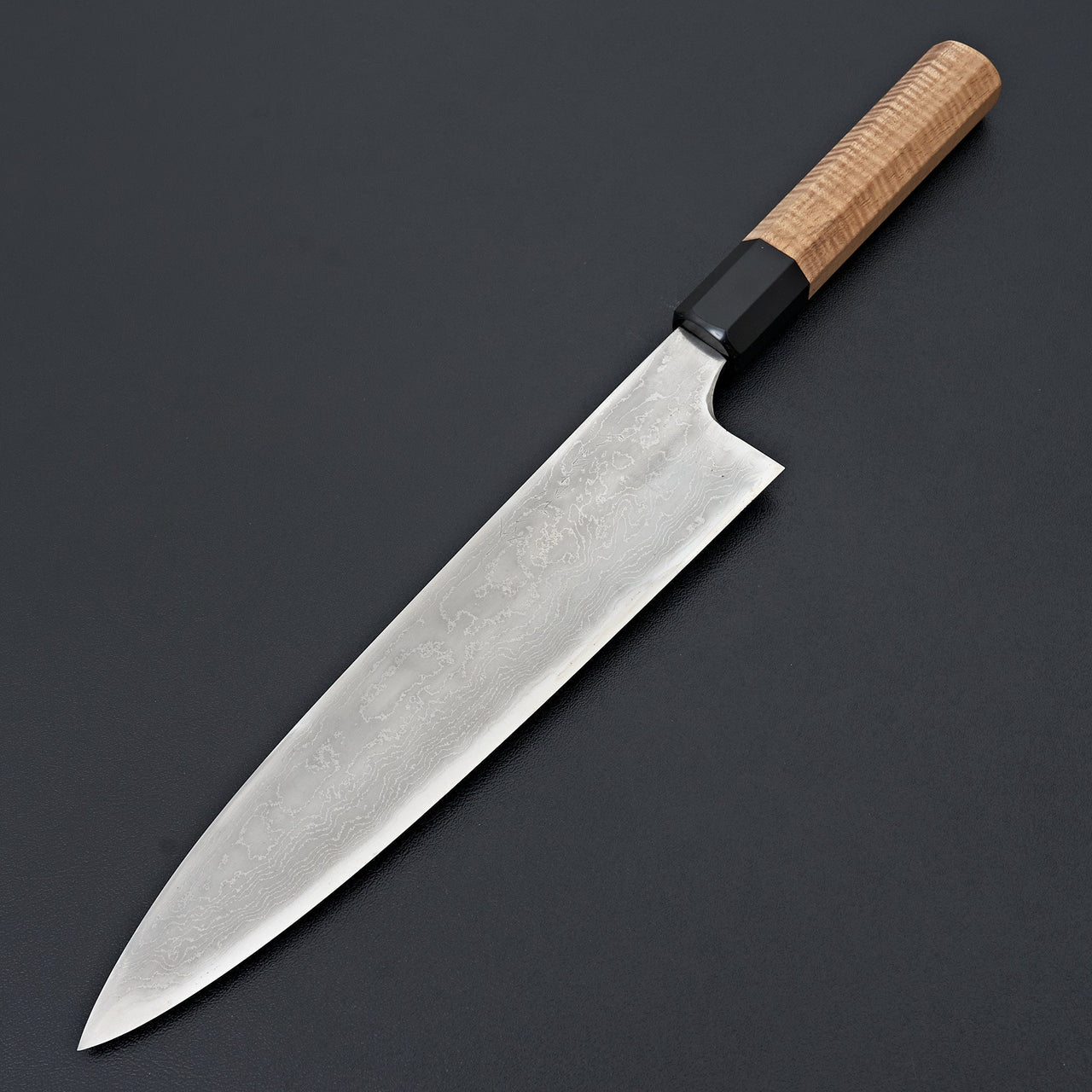 Mazaki Damascus Gyuto 225mm Koa Handle (Used Trade In)-Knife-Mazaki-Carbon Knife Co