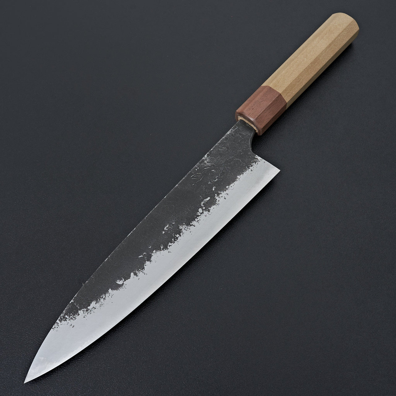Mazaki White#2 Kuro Nashiji Gyuto 210mm-Knife-Mazaki-Carbon Knife Co