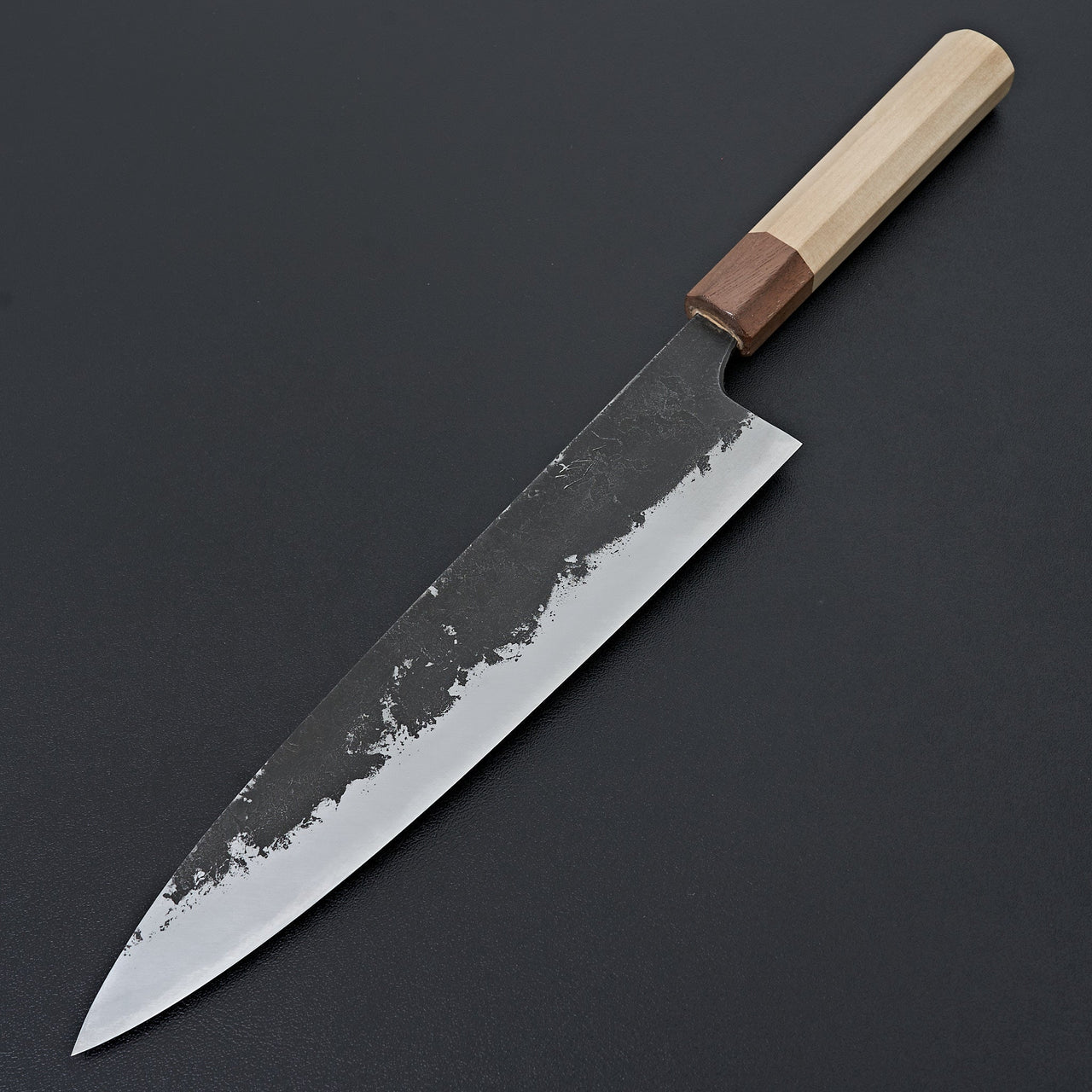 Mazaki White#2 Kuro Nashiji Gyuto 240mm-Knife-Mazaki-Carbon Knife Co