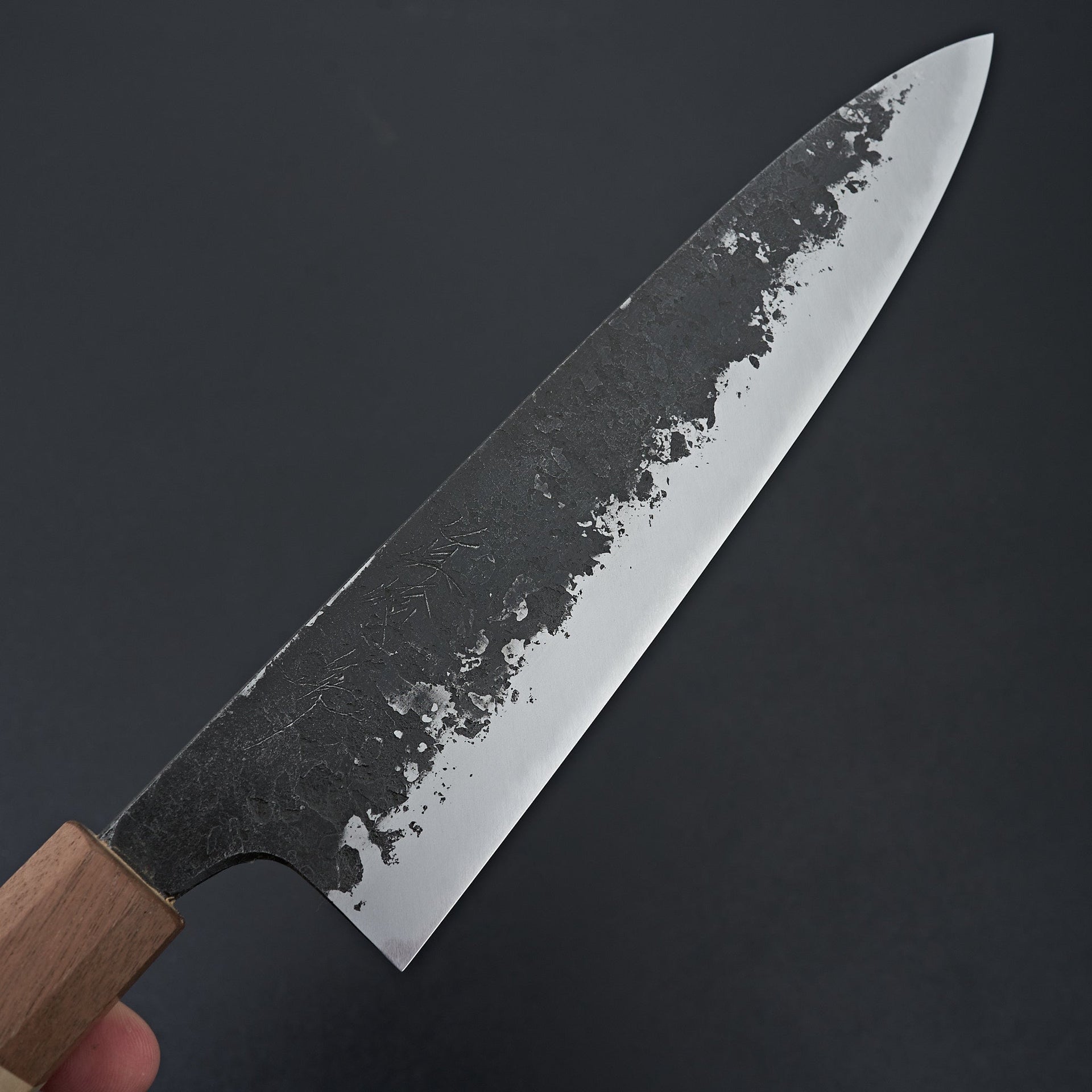 Mazaki White#2 Kuro Nashiji Gyuto 240mm-Knife-Mazaki-Carbon Knife Co