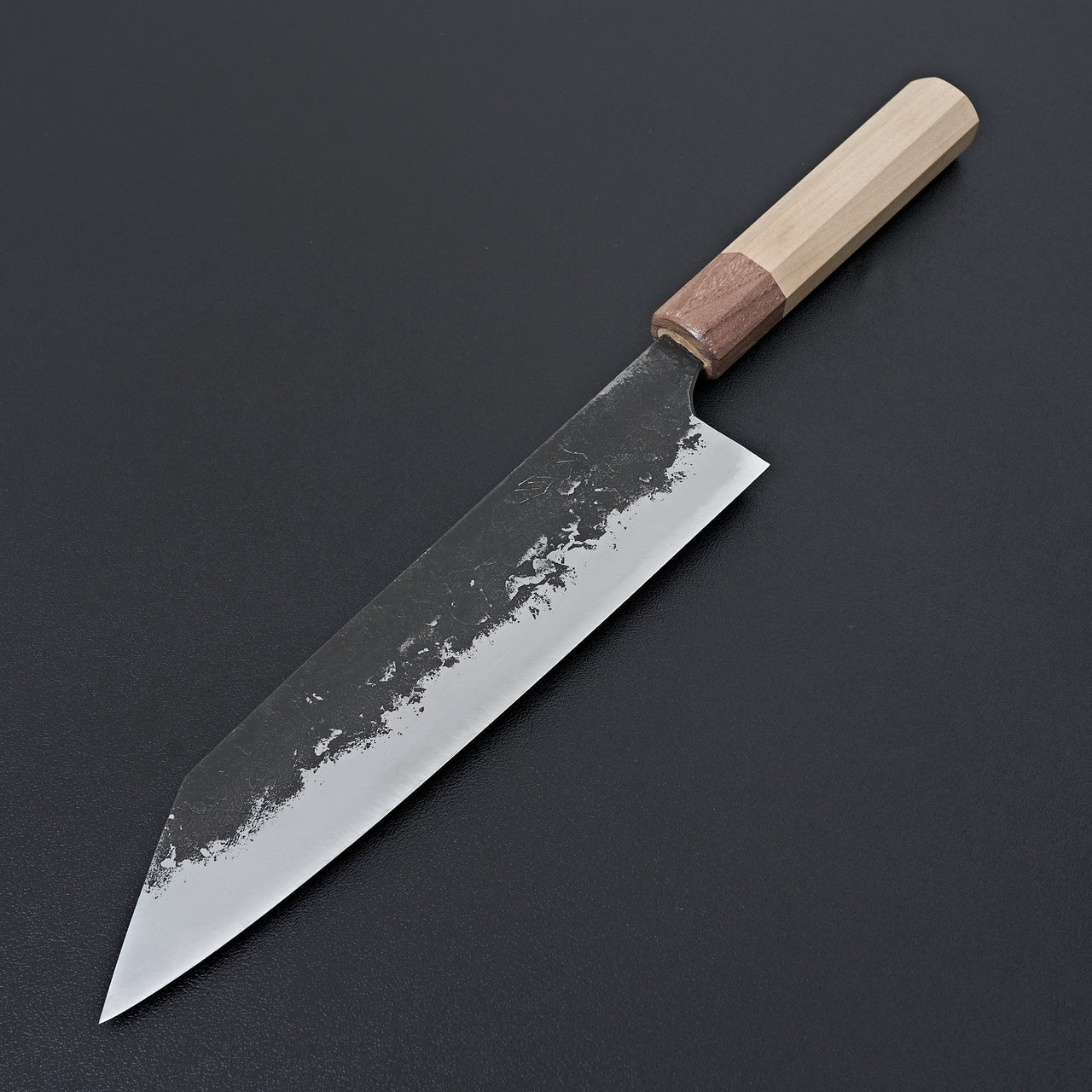Mazaki White#2 Kuro Nashiji Kiritsuke Gyuto 210mm-Knife-Mazaki-Carbon Knife Co