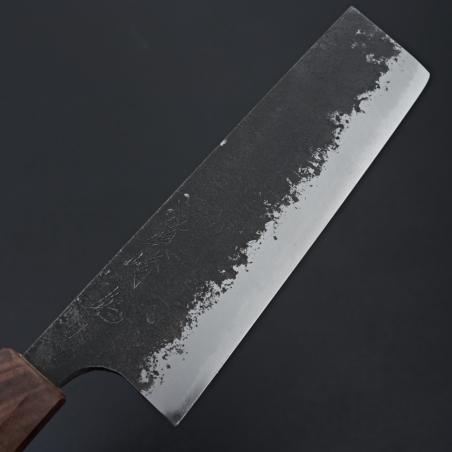 Mazaki White#2 Kuro Nashiji Nakiri 165mm-Knife-Mazaki-Carbon Knife Co