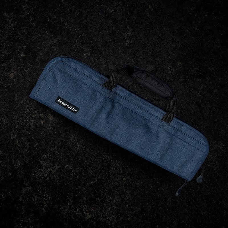 Messermeister 5 POCKET Heather Navy Preservation Knife Roll-Accessories-Messermeister-Carbon Knife Co