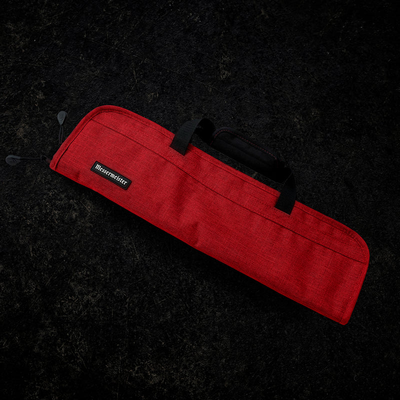 Messermeister 5 POCKET Heather Red Preservation Knife Roll-Accessories-Messermeister-Carbon Knife Co