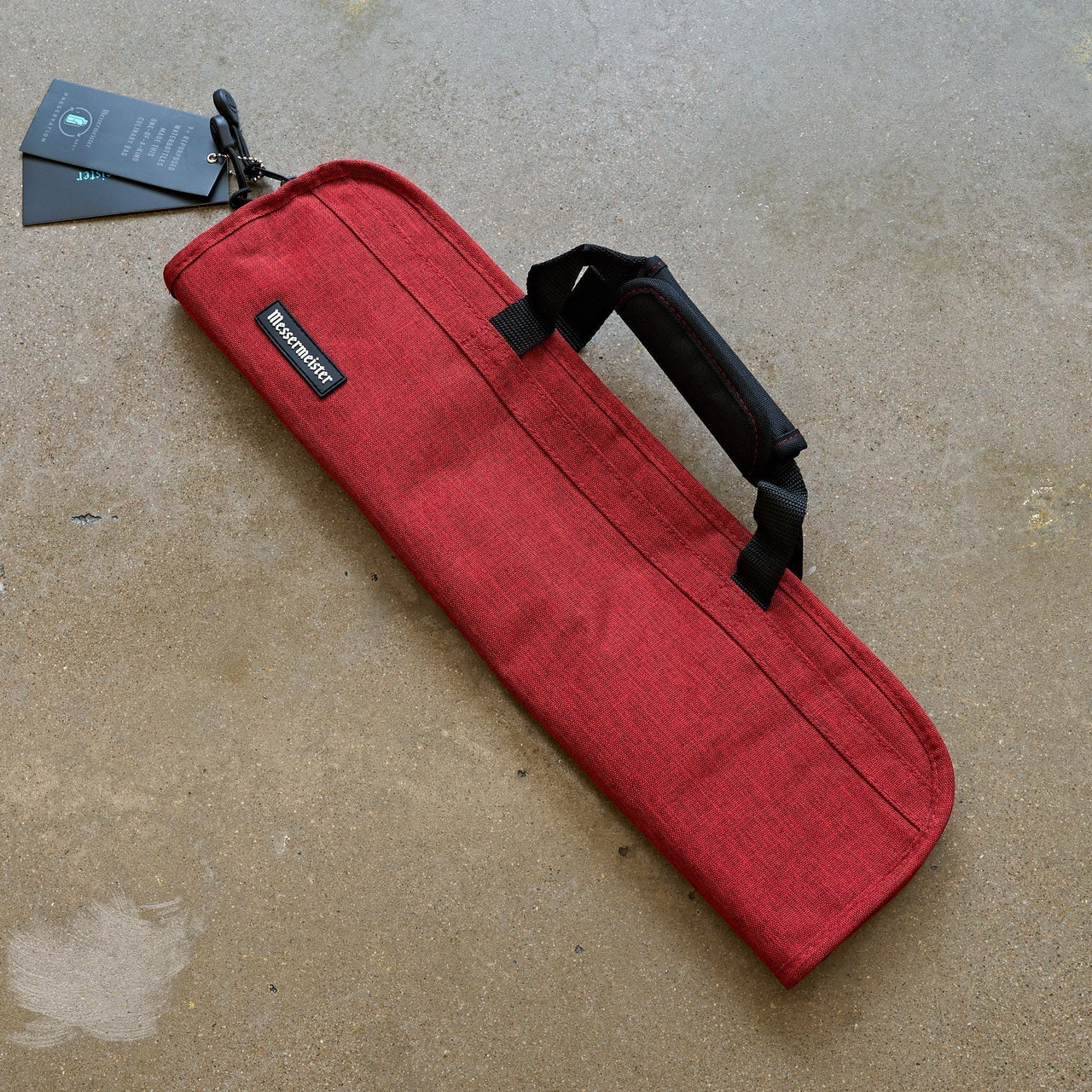 Messermeister 5 POCKET Heather Red Preservation Knife Roll-Accessories-Messermeister-Carbon Knife Co