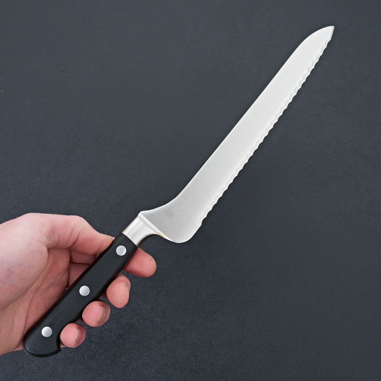 Messermeister Meridian Elite 8" Scalloped Offset Knife-Knife-Messermeister-Carbon Knife Co