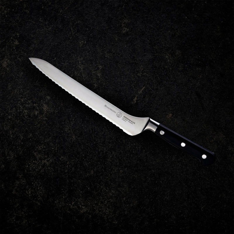 Messermeister Meridian Elite 8" Scalloped Offset Knife-Knife-Messermeister-Carbon Knife Co