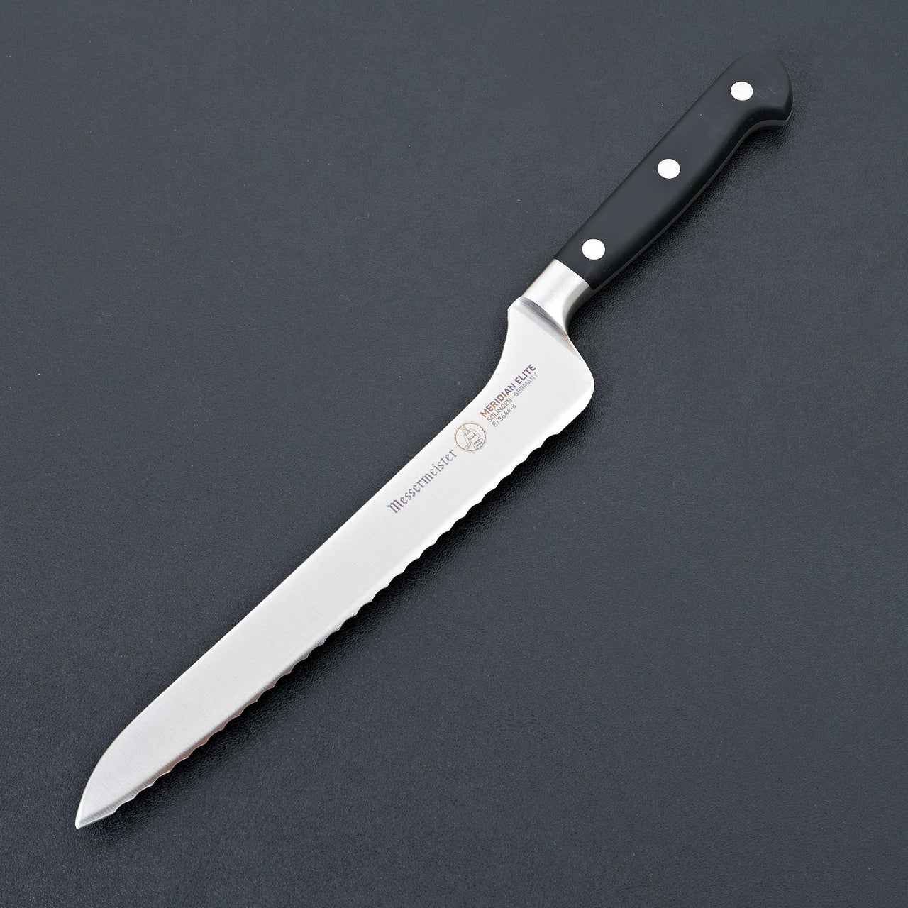 Messermeister Meridian Elite 8" Scalloped Offset Knife-Knife-Messermeister-Carbon Knife Co