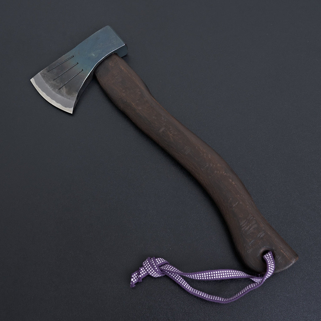 Mizuno Warikomi Axe 450g Burnt Oak Handle (Curved)-Knife-Hitohira-Carbon Knife Co