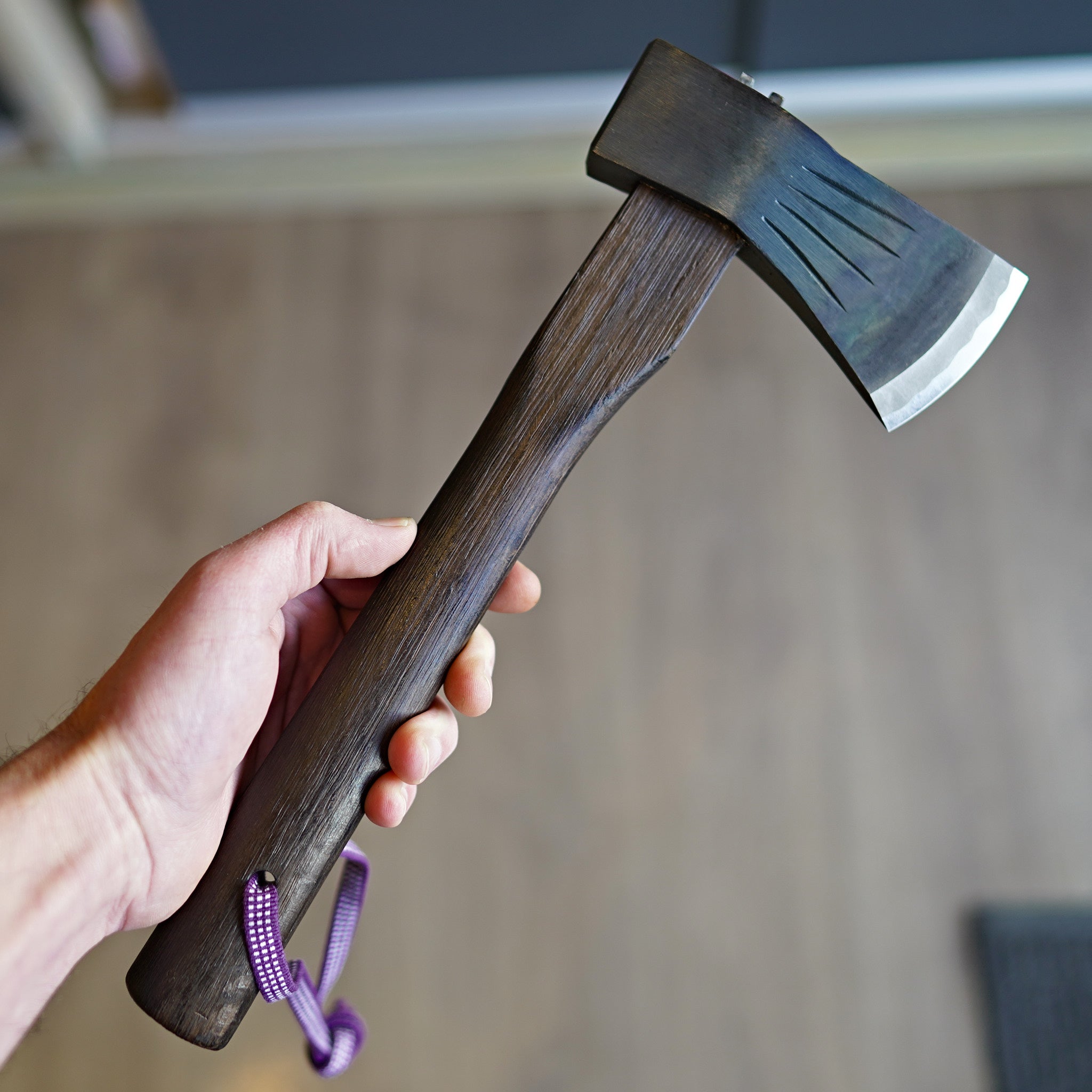 ツキノヤヨイ Mizuno Warikomi Koono Axe 600g Burnt Oak Handle