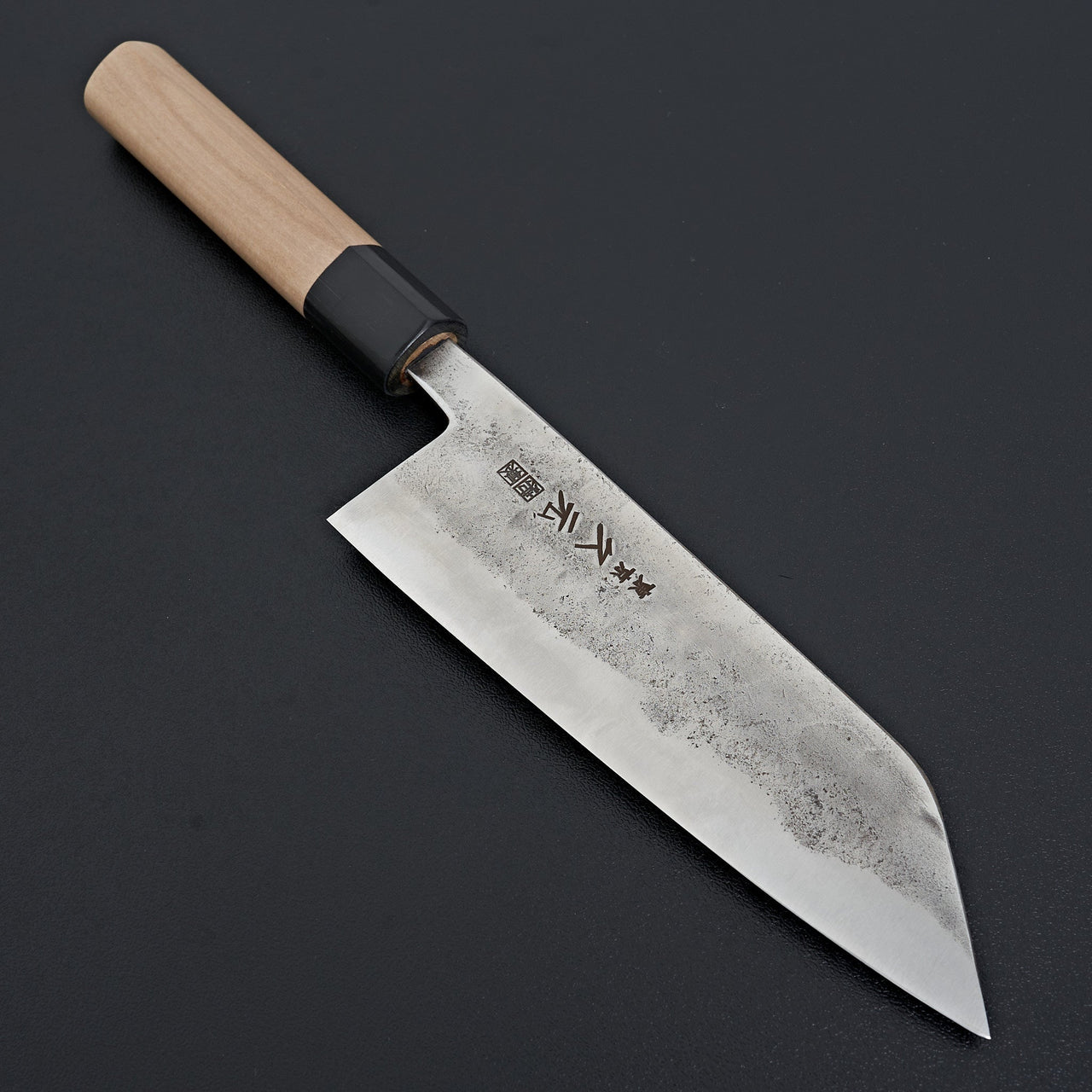 Morihei Hisamoto Blue Super Tsuchime Stainless Clad Bunka 165mm Ho Wood Handle-Knife-Hitohira-Carbon Knife Co
