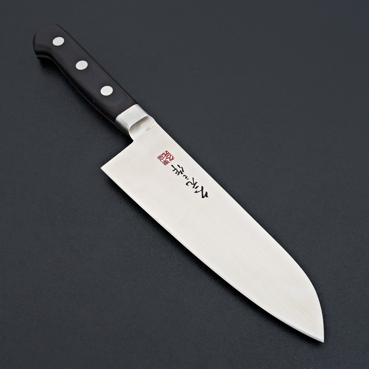 Morihei Hisamoto INOX Santoku 165mm Pakka Handle-Hitohira-Carbon Knife Co