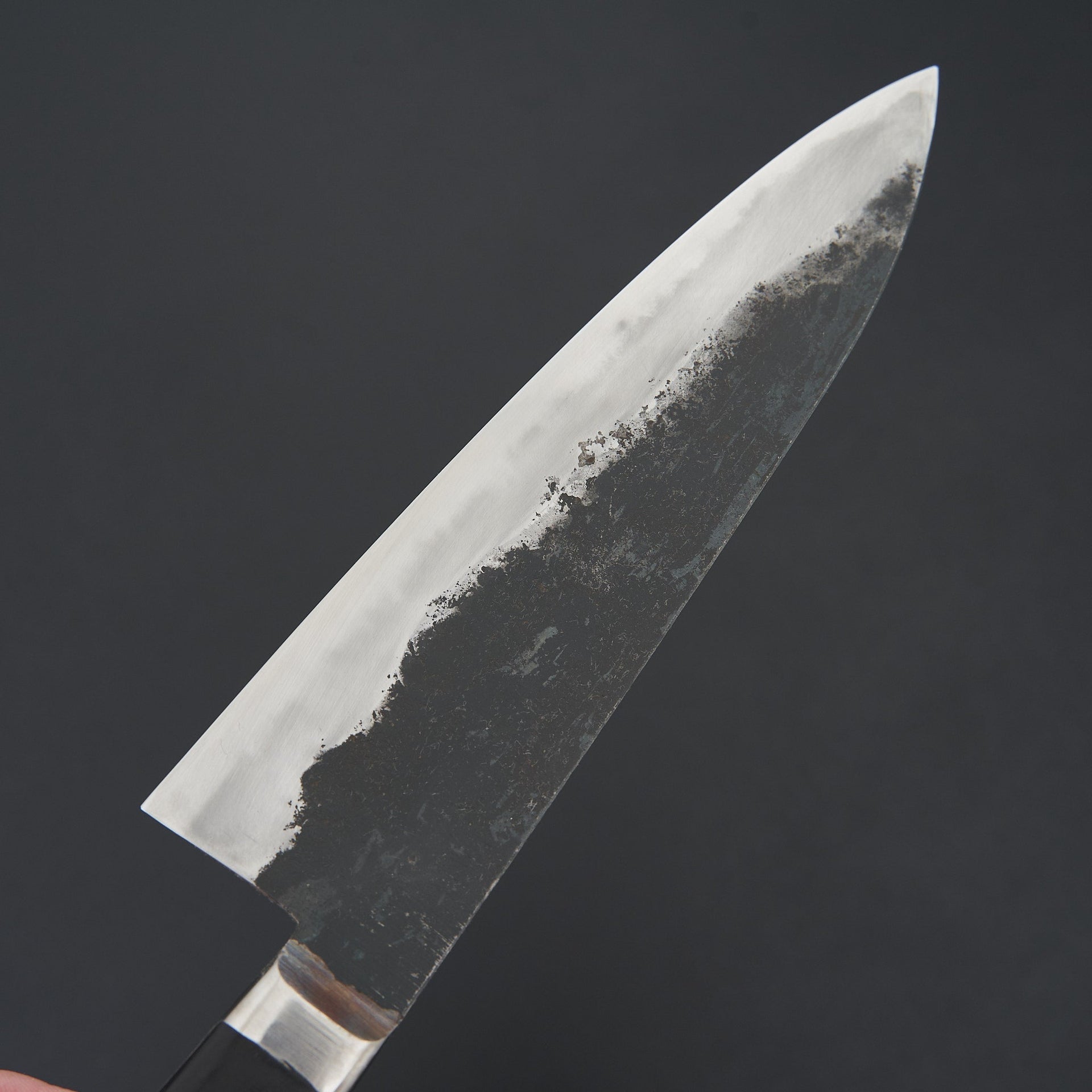 Morihei Hisamoto Kurouchi White #1 Gyuto 180mm Pakka Handle (Fine Finish)-Hitohira-Carbon Knife Co