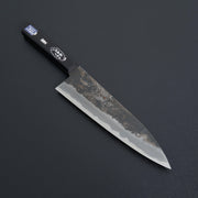 Morihei Hisamoto Kurouchi White #1 Gyuto 180mm Pakka Handle Fine Finish (No Bolster)-Knife-Morihei-Carbon Knife Co