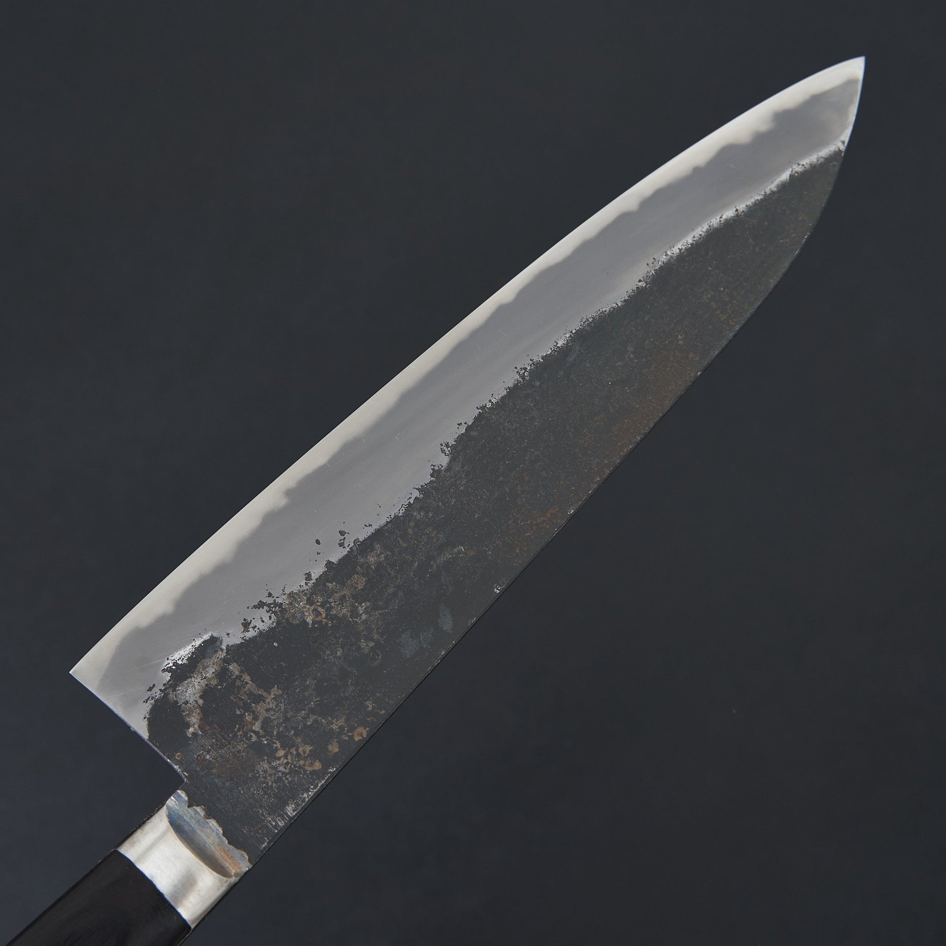 Morihei Hisamoto Kurouchi White #1 Gyuto 210mm Pakka Handle (Fine Finish)-Knife-Hitohira-Carbon Knife Co