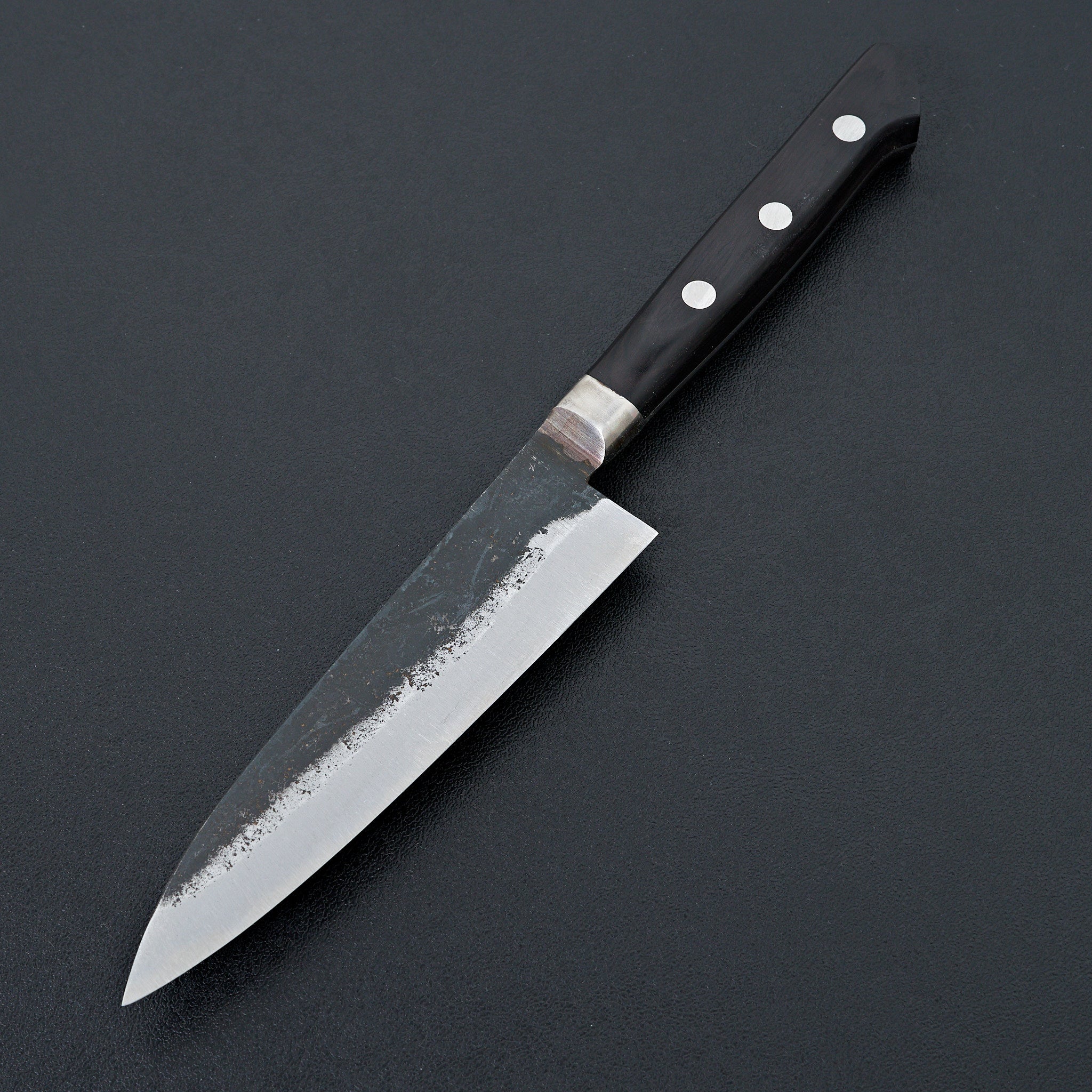 Morihei Hisamoto Kurouchi White #1 Petty 135mm Pakka Handle